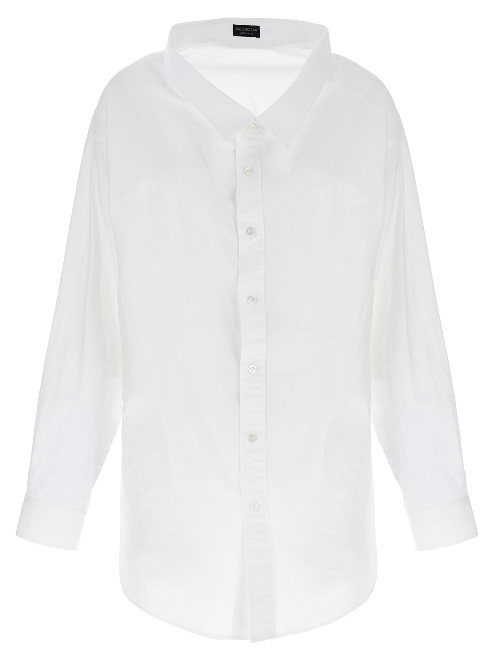 Balenciaga Off-Shoulder Shirt