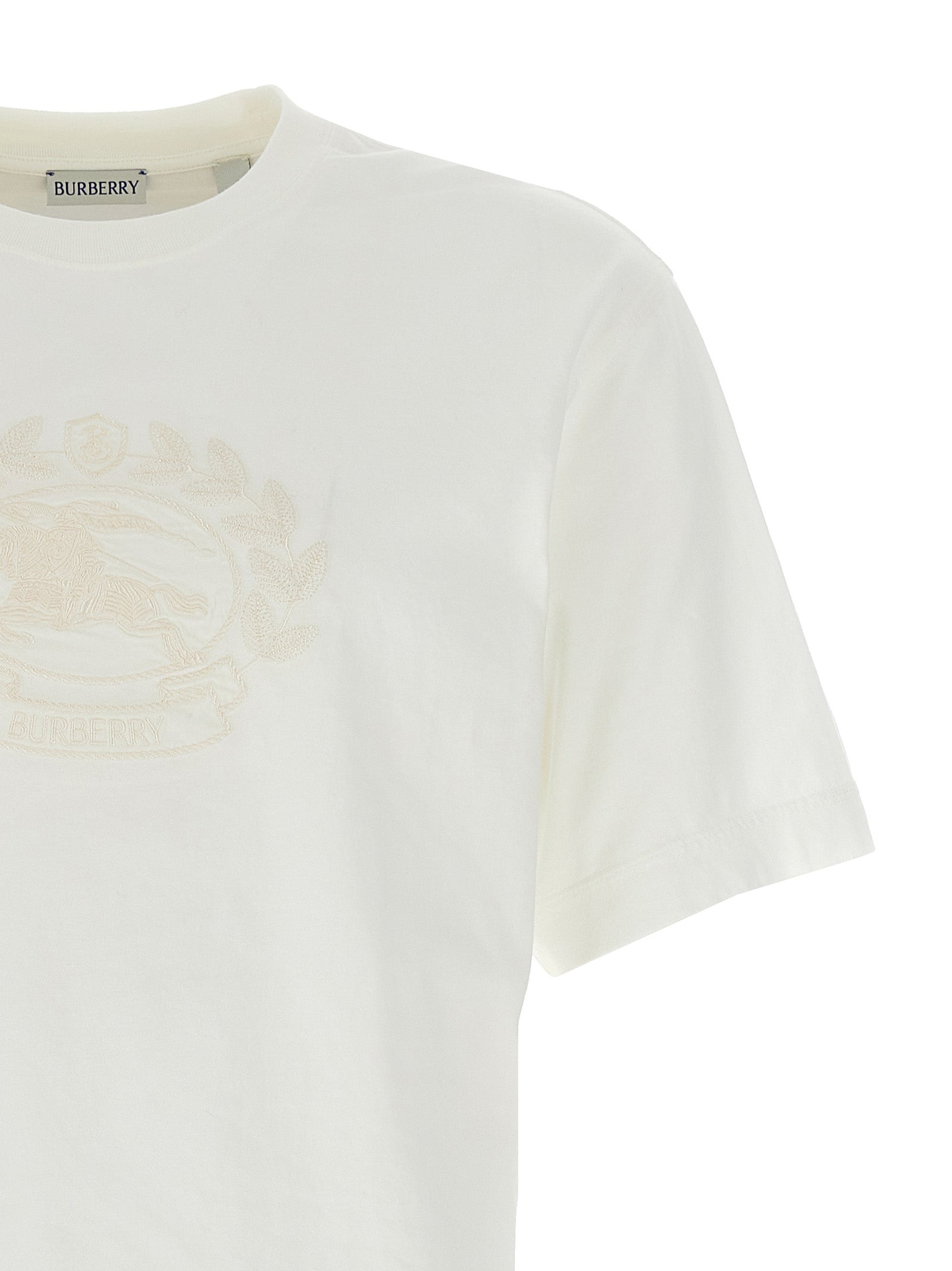 Burberry Logo Embroidery T-Shirt