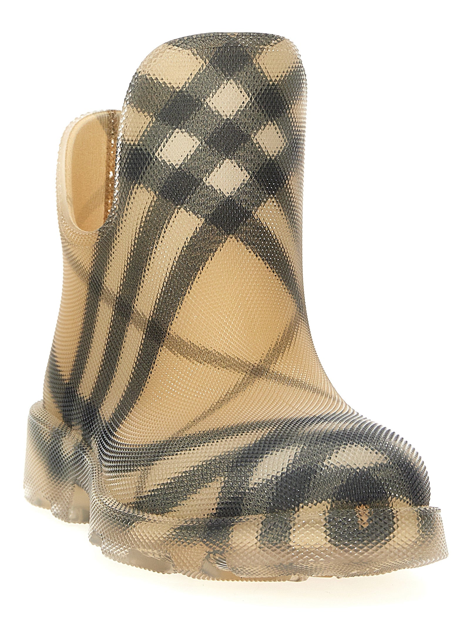 Burberry Check Ankle Boots