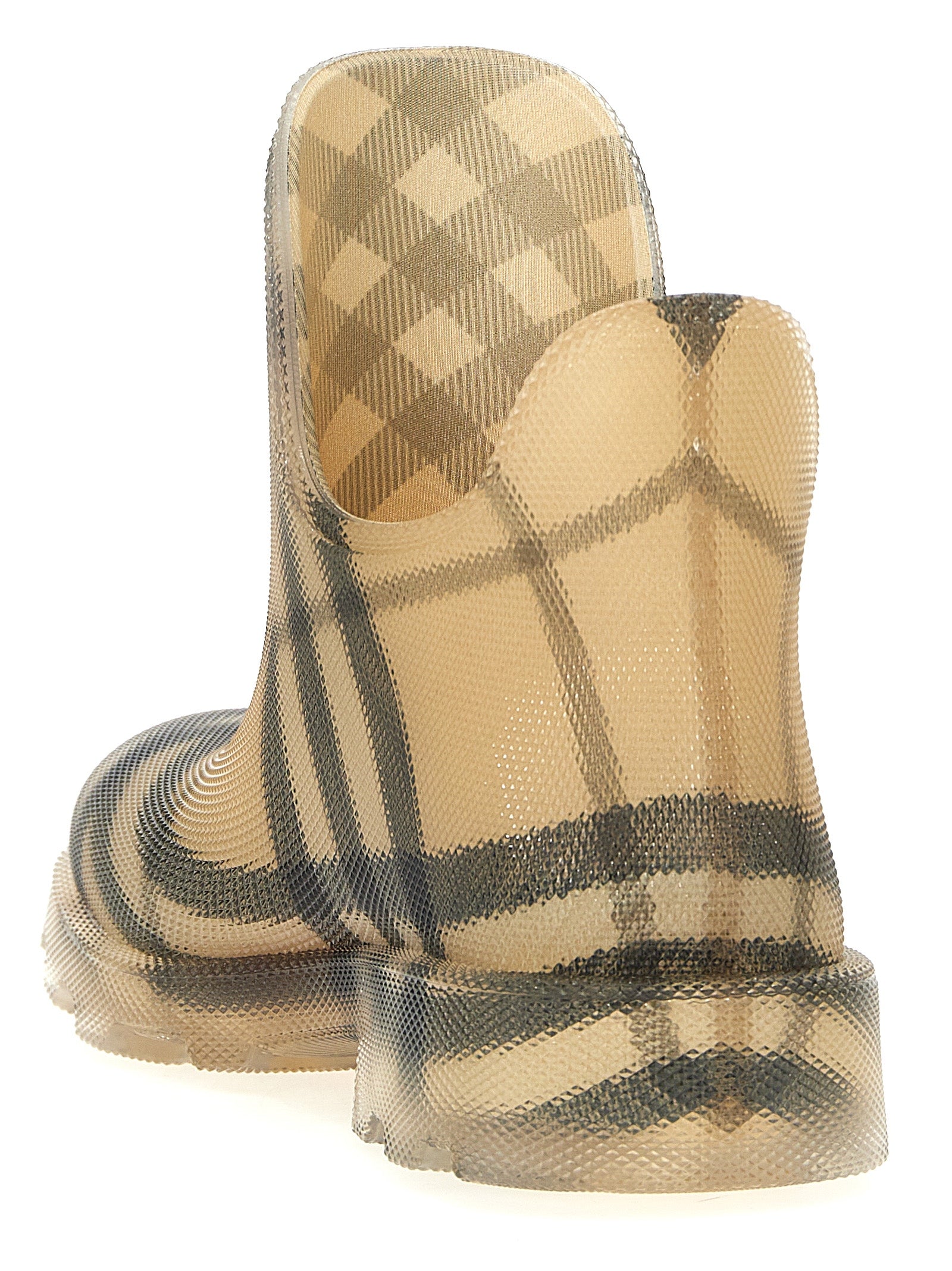 Burberry Check Ankle Boots