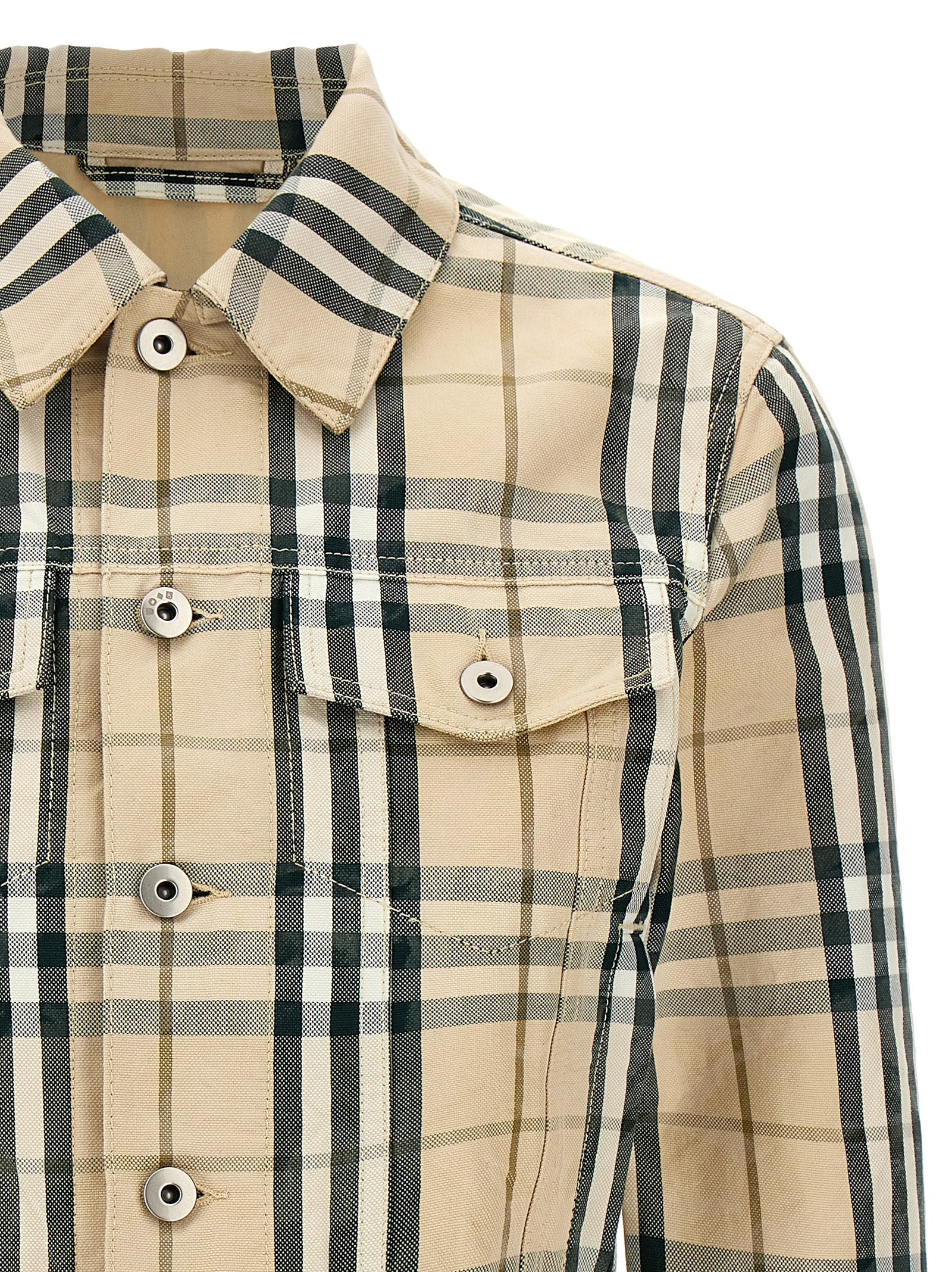 Burberry Check Denim Jacket