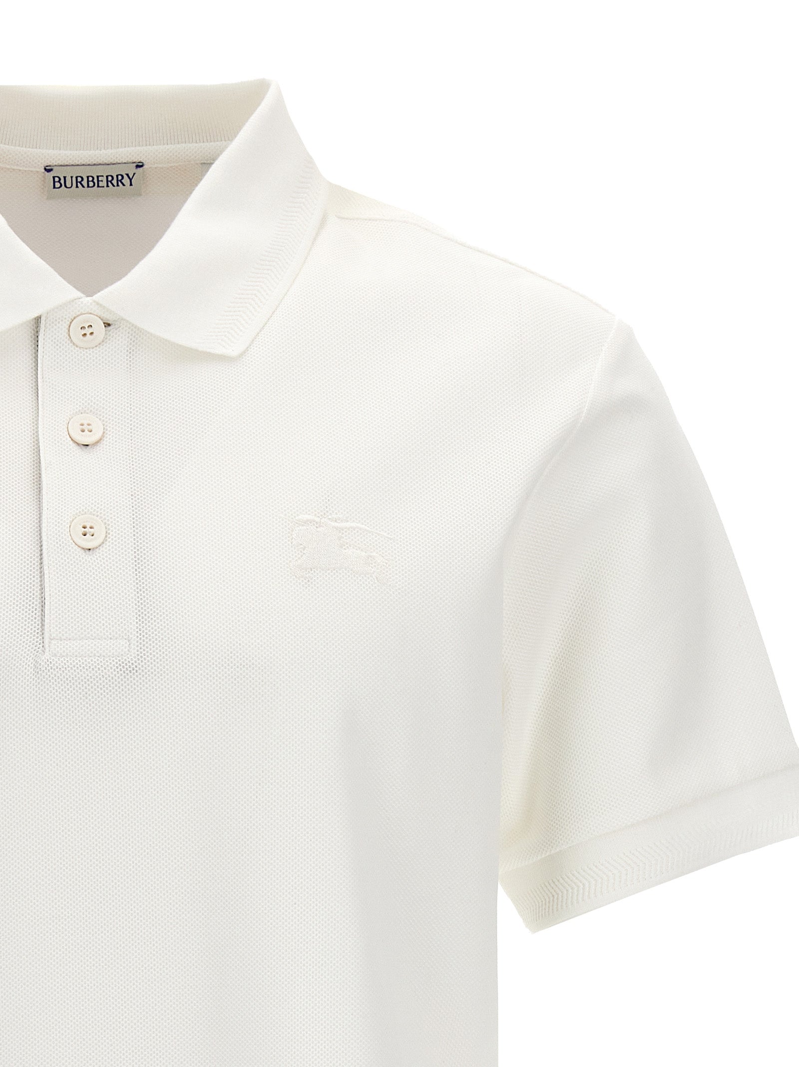Burberry Logo Embroidery Polo Shirt