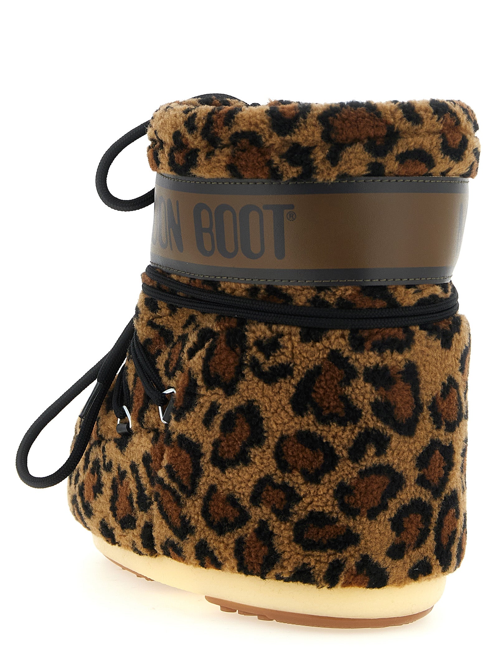 Moon Boot Animalier 'Icon Low' Ankle Boots
