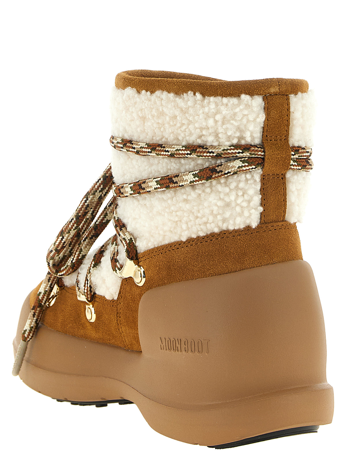 Moon Boot 'Mezzaluna' Beige Ankle Boots