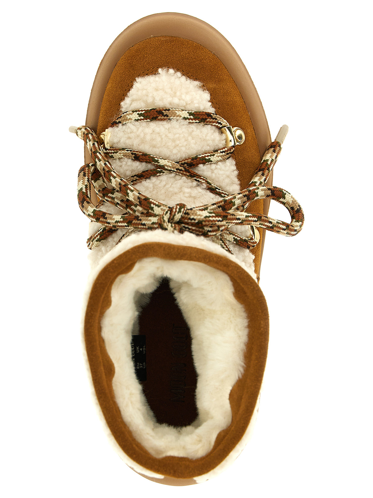Moon Boot 'Mezzaluna' Beige Ankle Boots