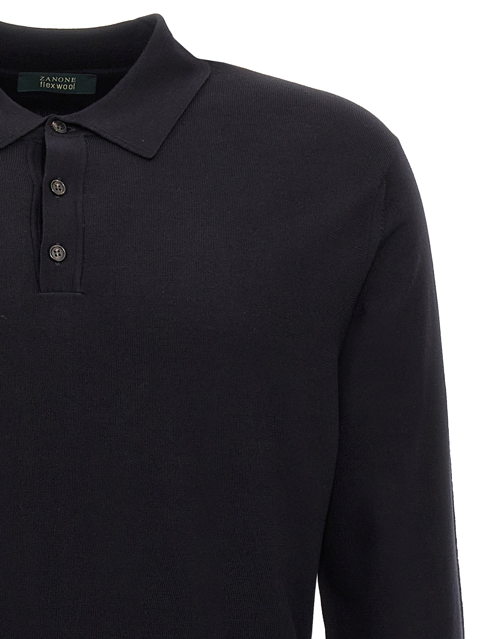 Zanone Wool Polo Shirt