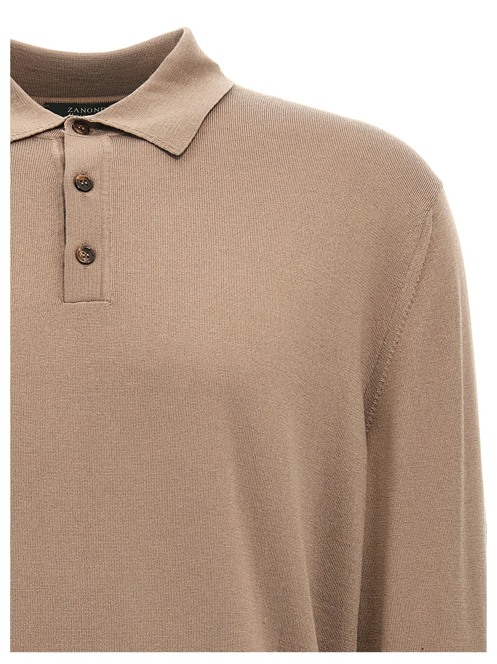 Zanone Wool Polo Shirt