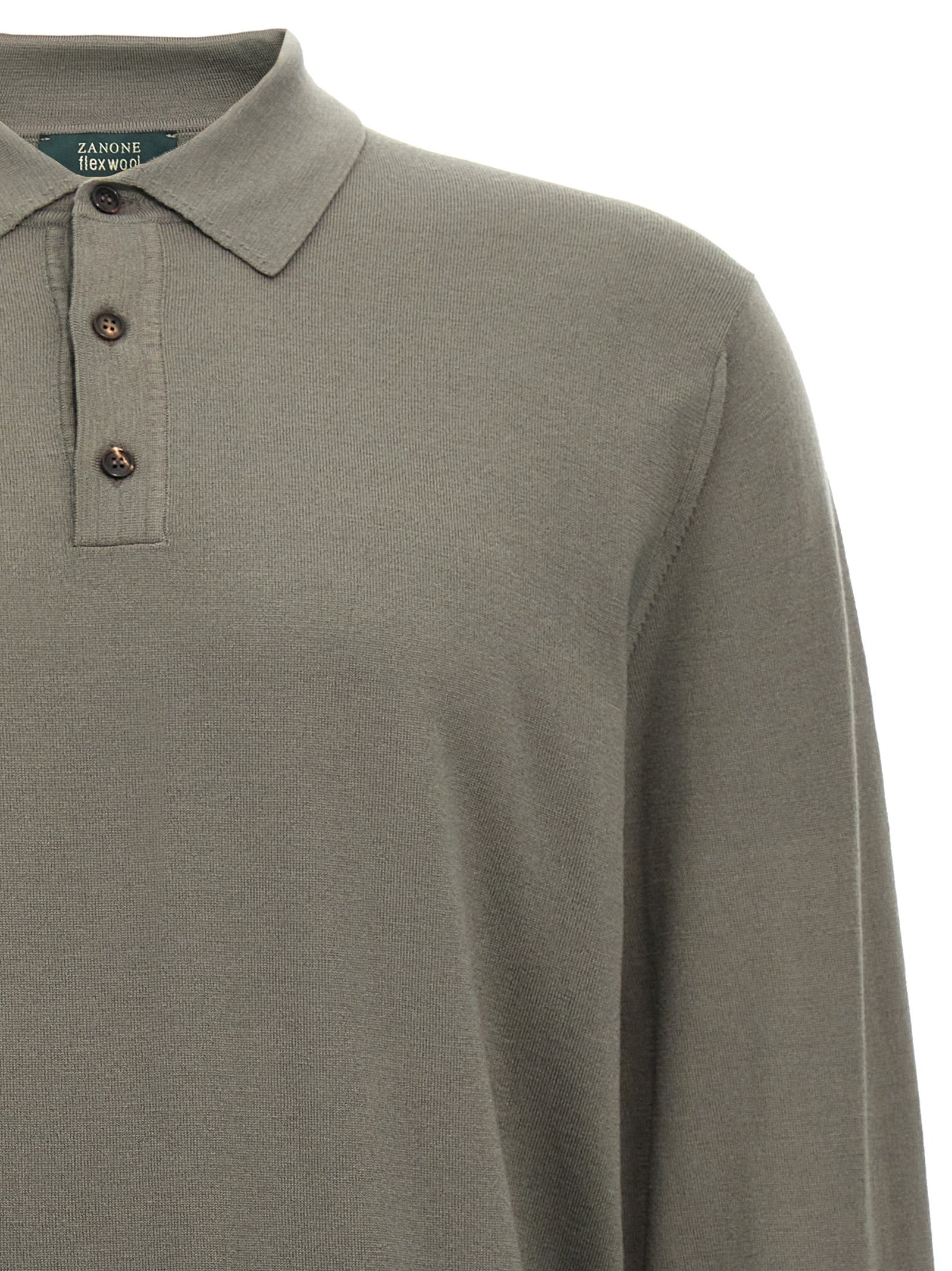 Zanone Wool Polo Shirt