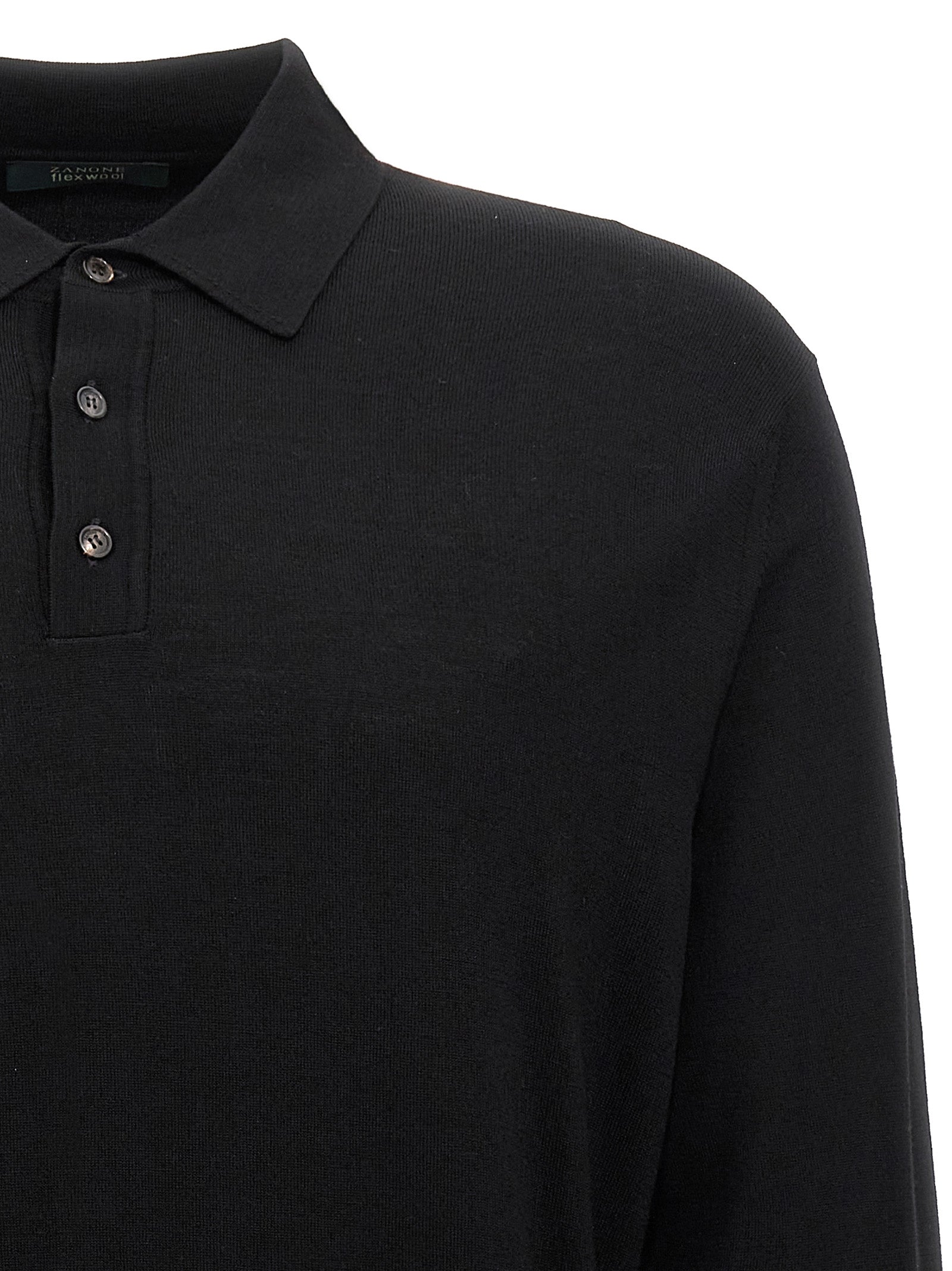 Zanone Wool Polo Shirt