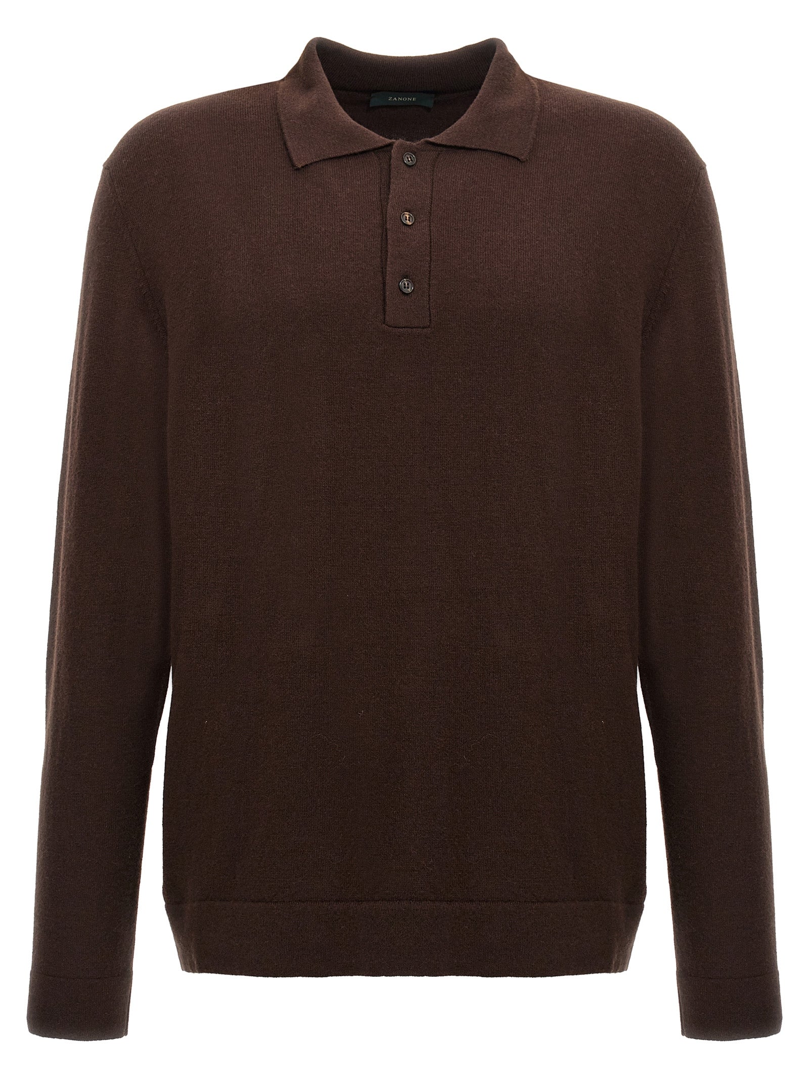 Zanone Cashmere Wool Polo Shirt