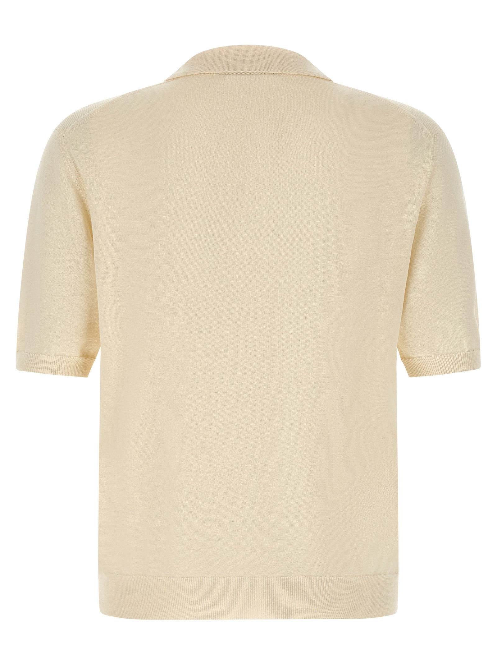 Zanone Cotton Knit Polo Shirt