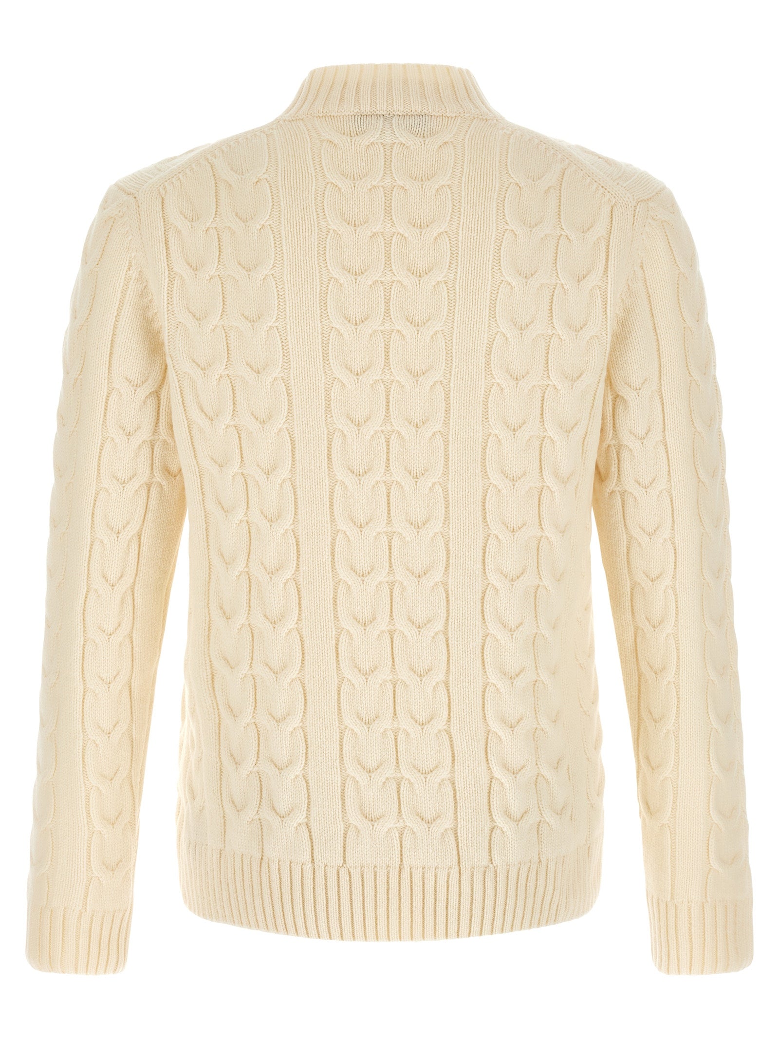 Zanone Braided Turtleneck Sweater