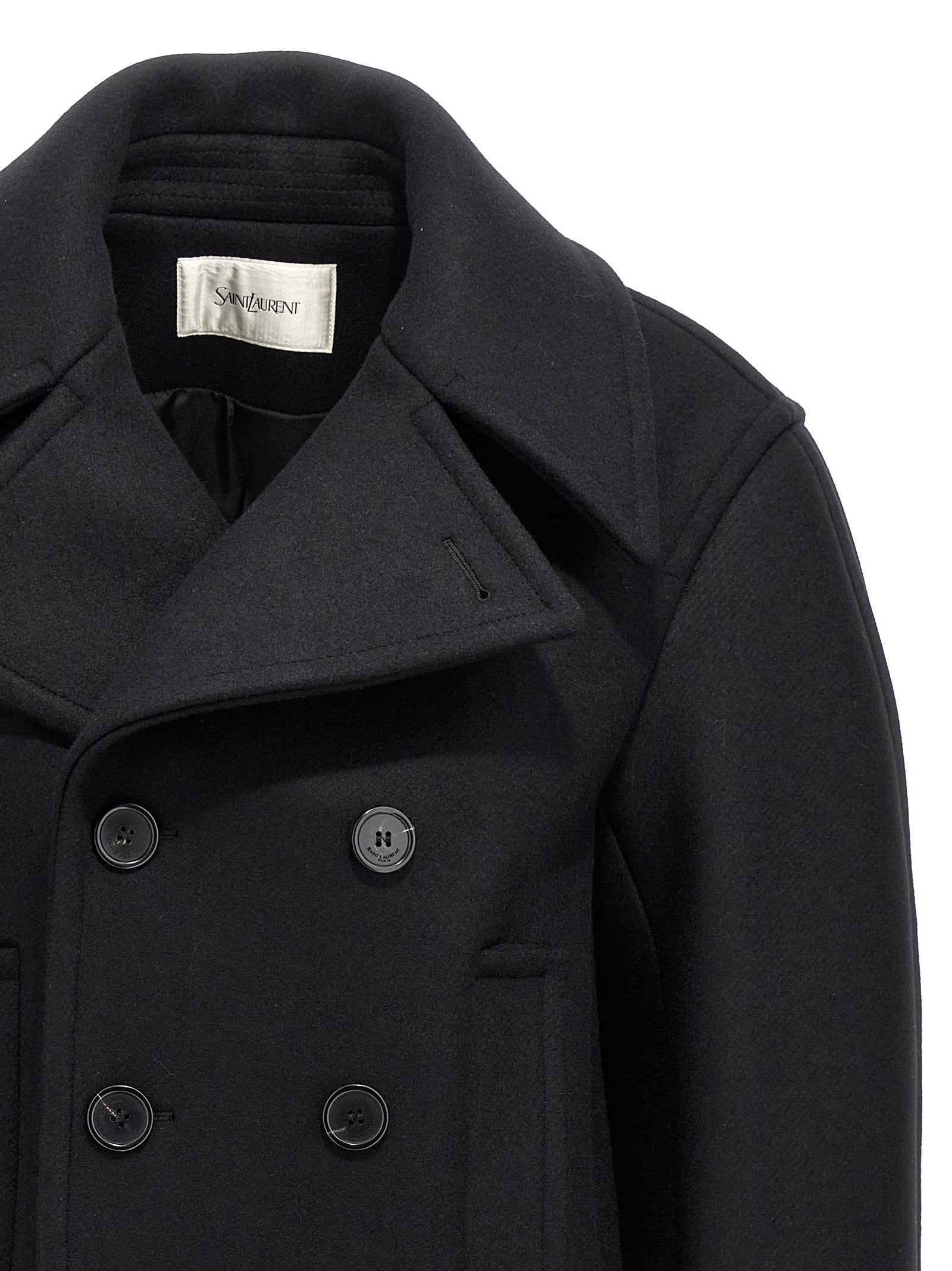 Saint Laurent Oversized Caban Coat