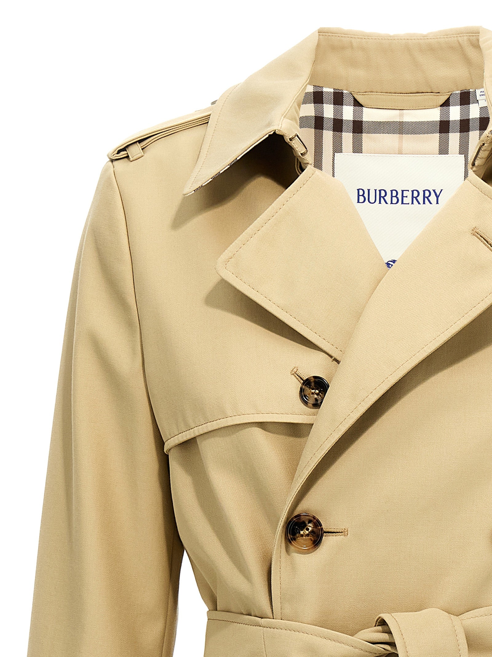 Burberry 'Sp25' Short Trench Coat