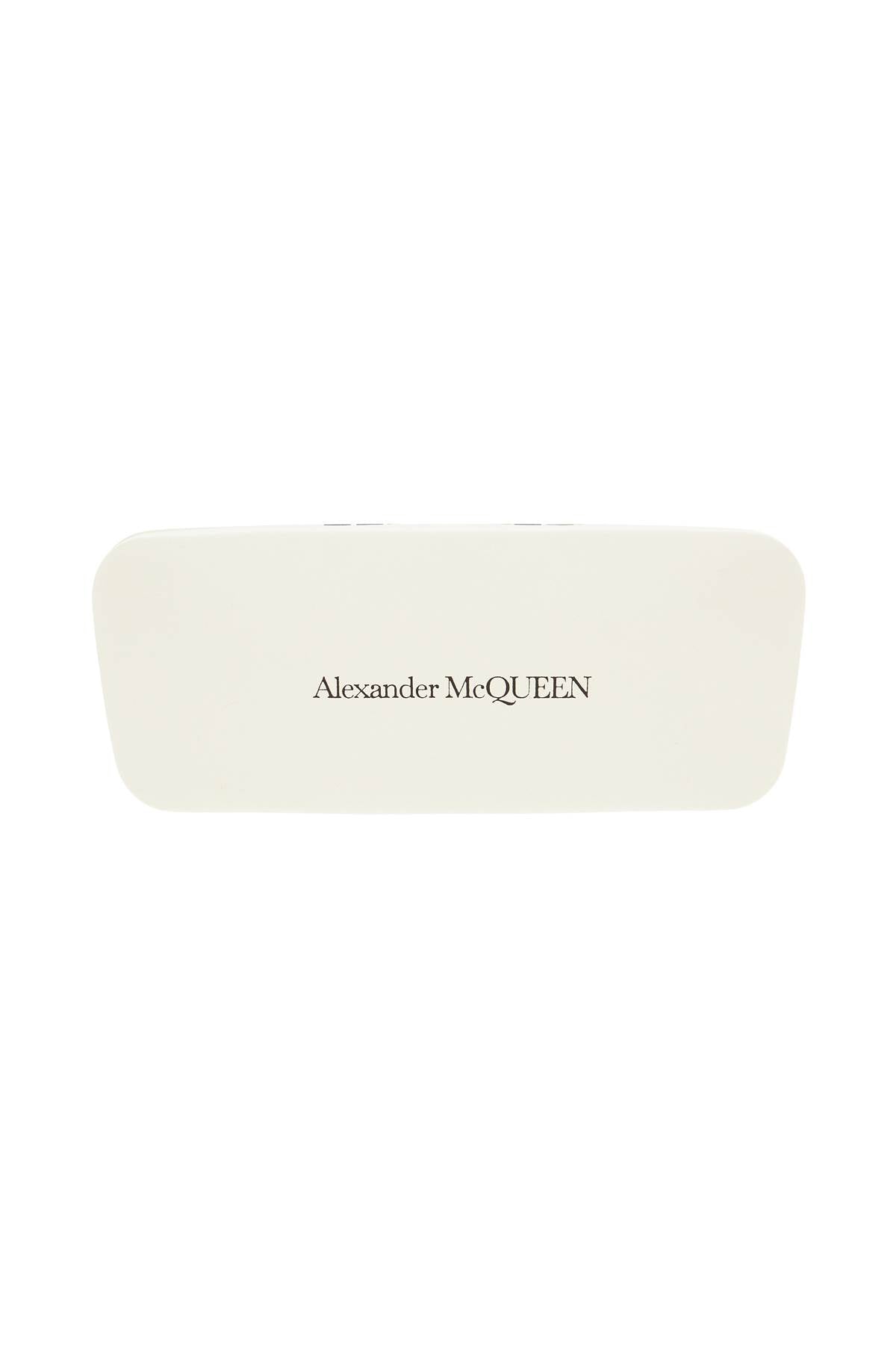 Alexander Mcqueen Rectangular Tortoiseshell Sunglasses