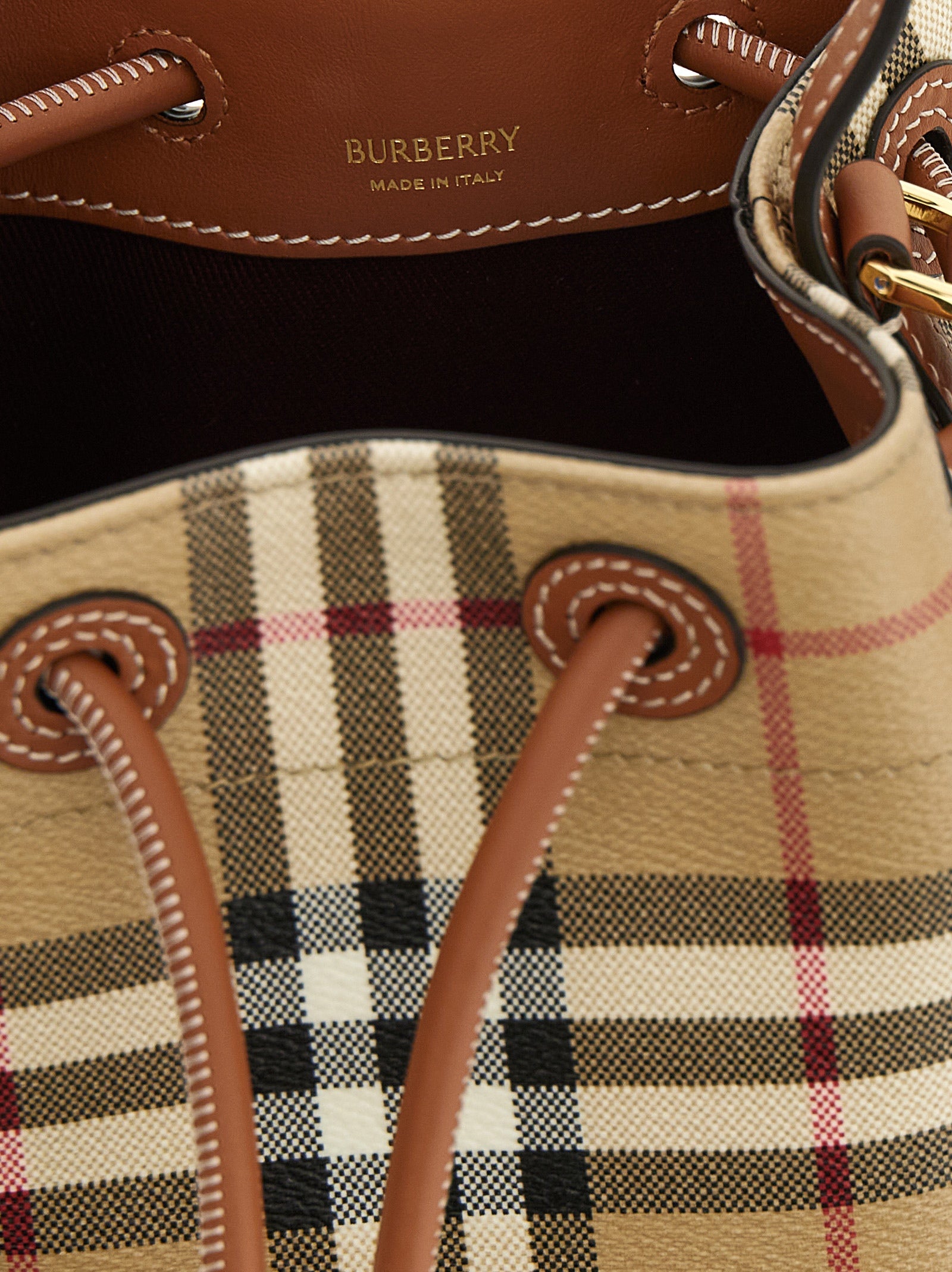 Burberry Check Bucket Bag
