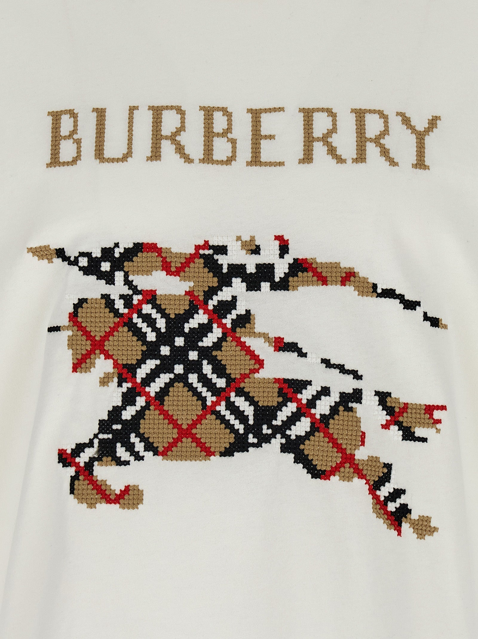 Burberry Cross Stitch T-Shirt