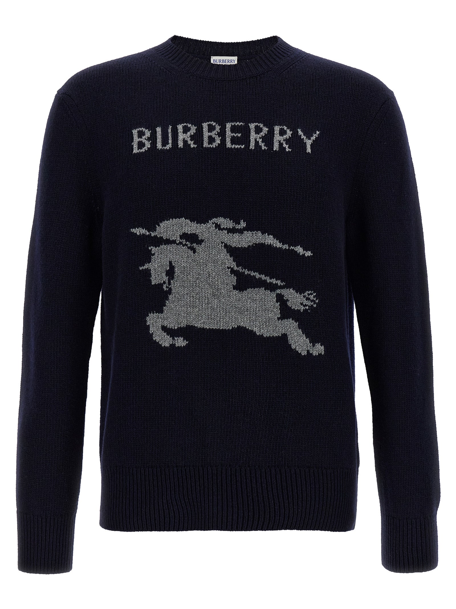 Burberry Logo Intarsia Sweater