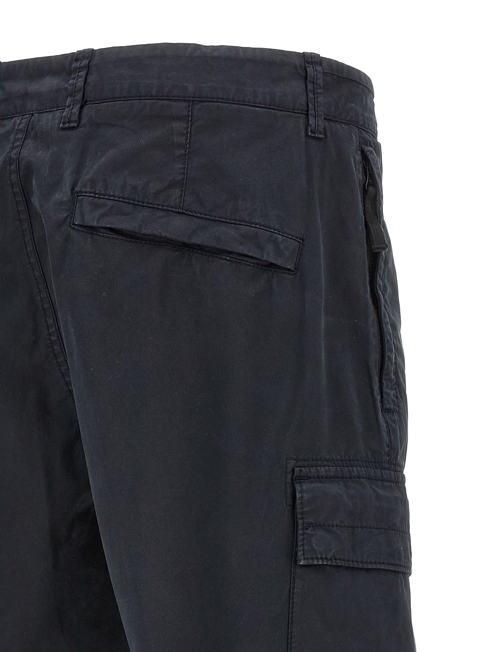 Stone Island Logo Patch Cargo Pants