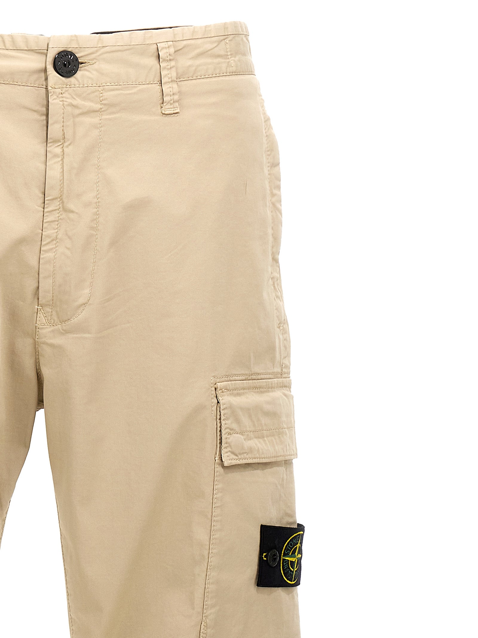 Stone Island Logo Patch Cargo Pants