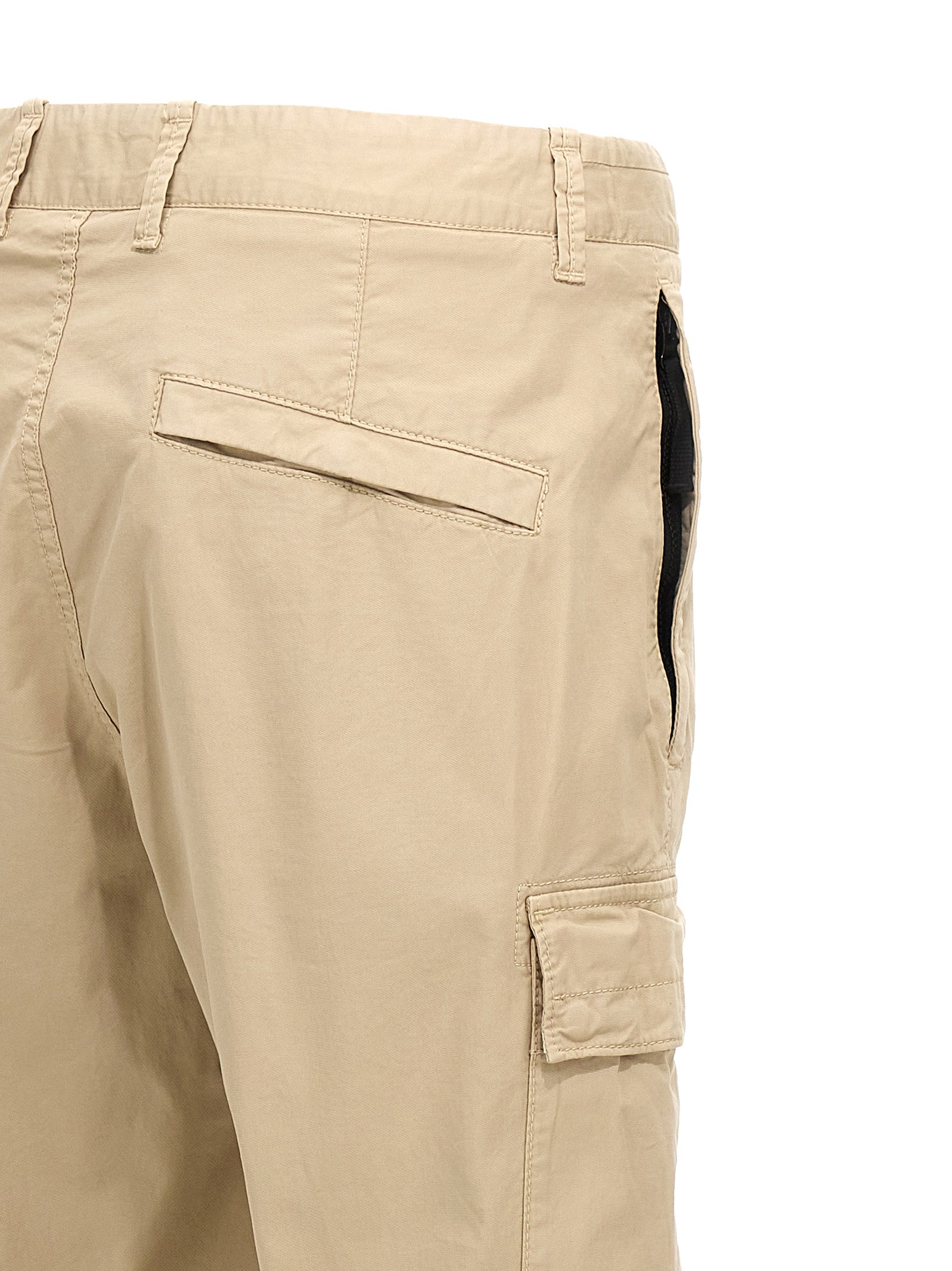 Stone Island Logo Patch Cargo Pants