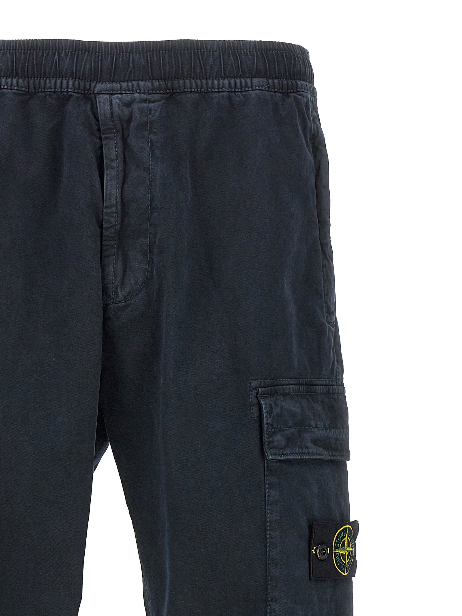 Stone Island Logo Patch Cargo Pants