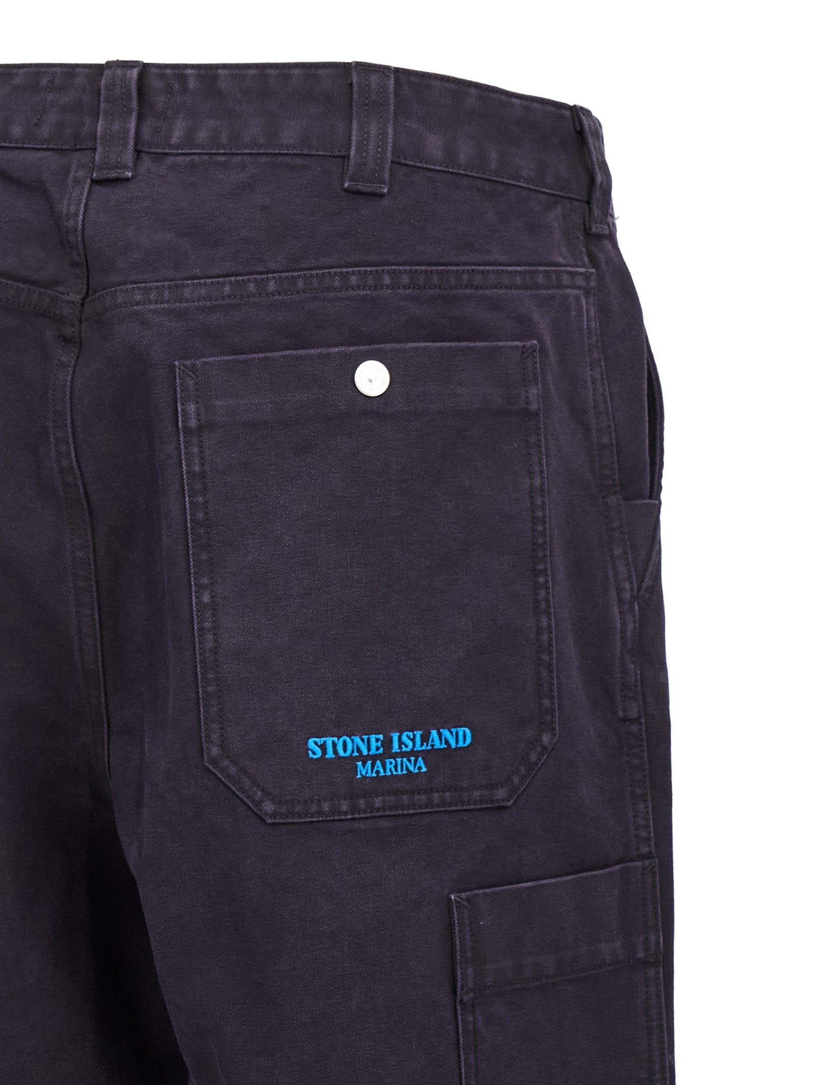 Stone Island Logo Embroidery Pants