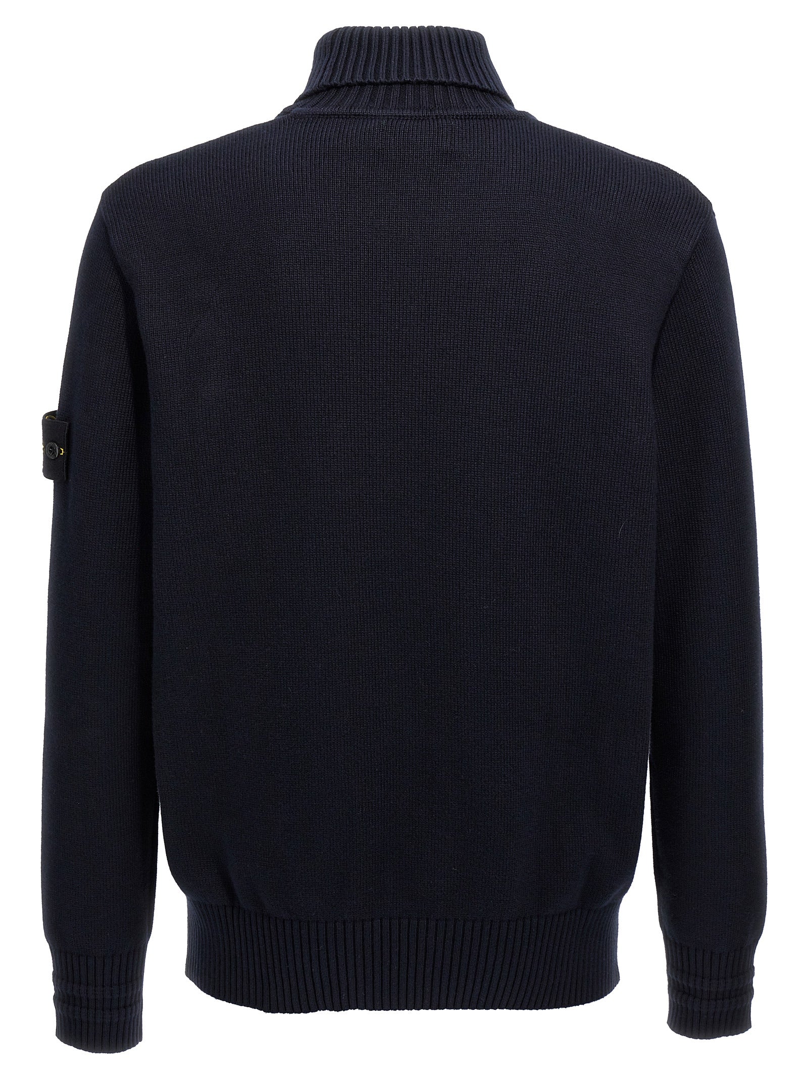 Stone Island Logo Badge Turtleneck Sweater