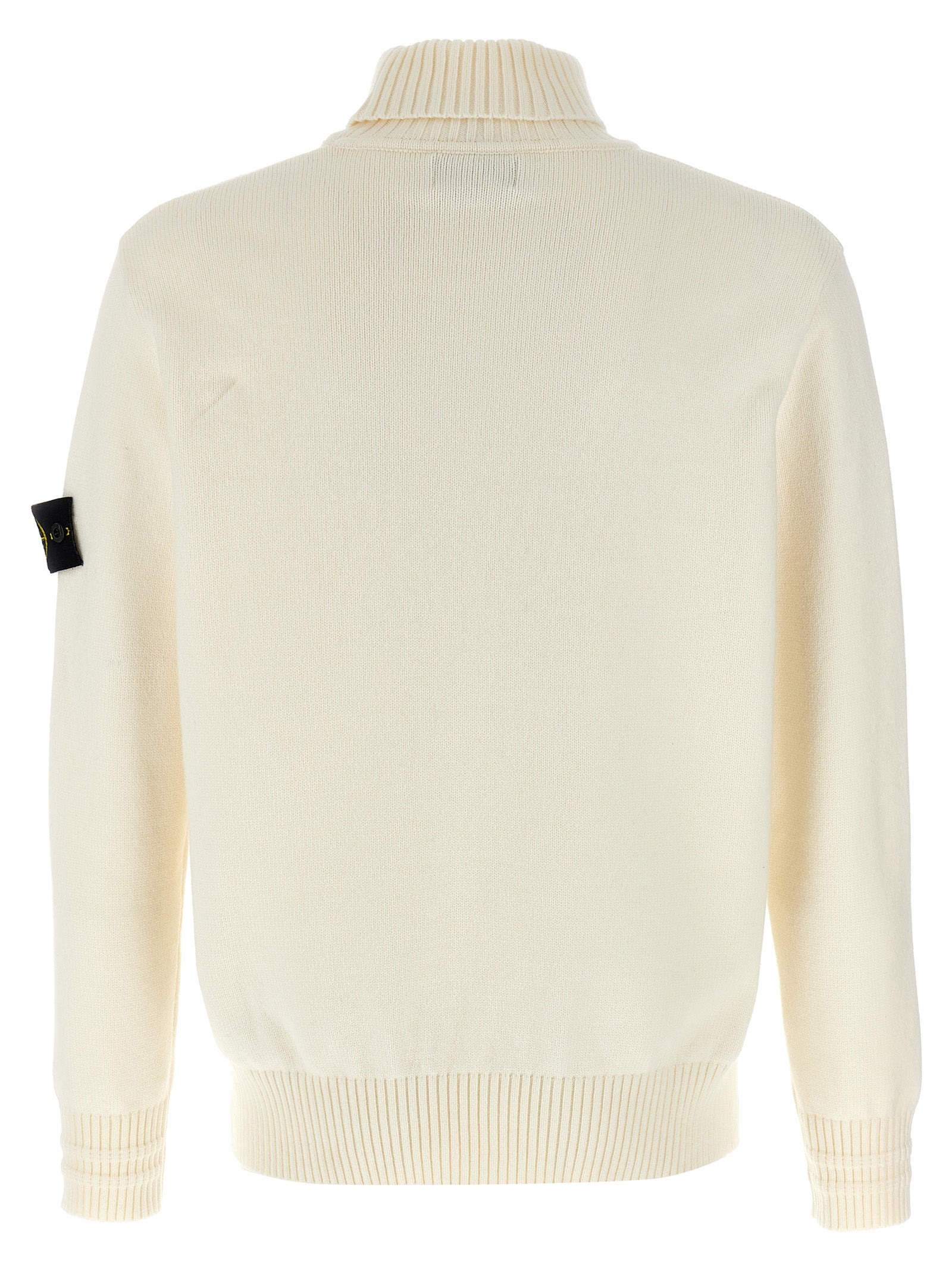 Stone Island Logo Badge Turtleneck Sweater