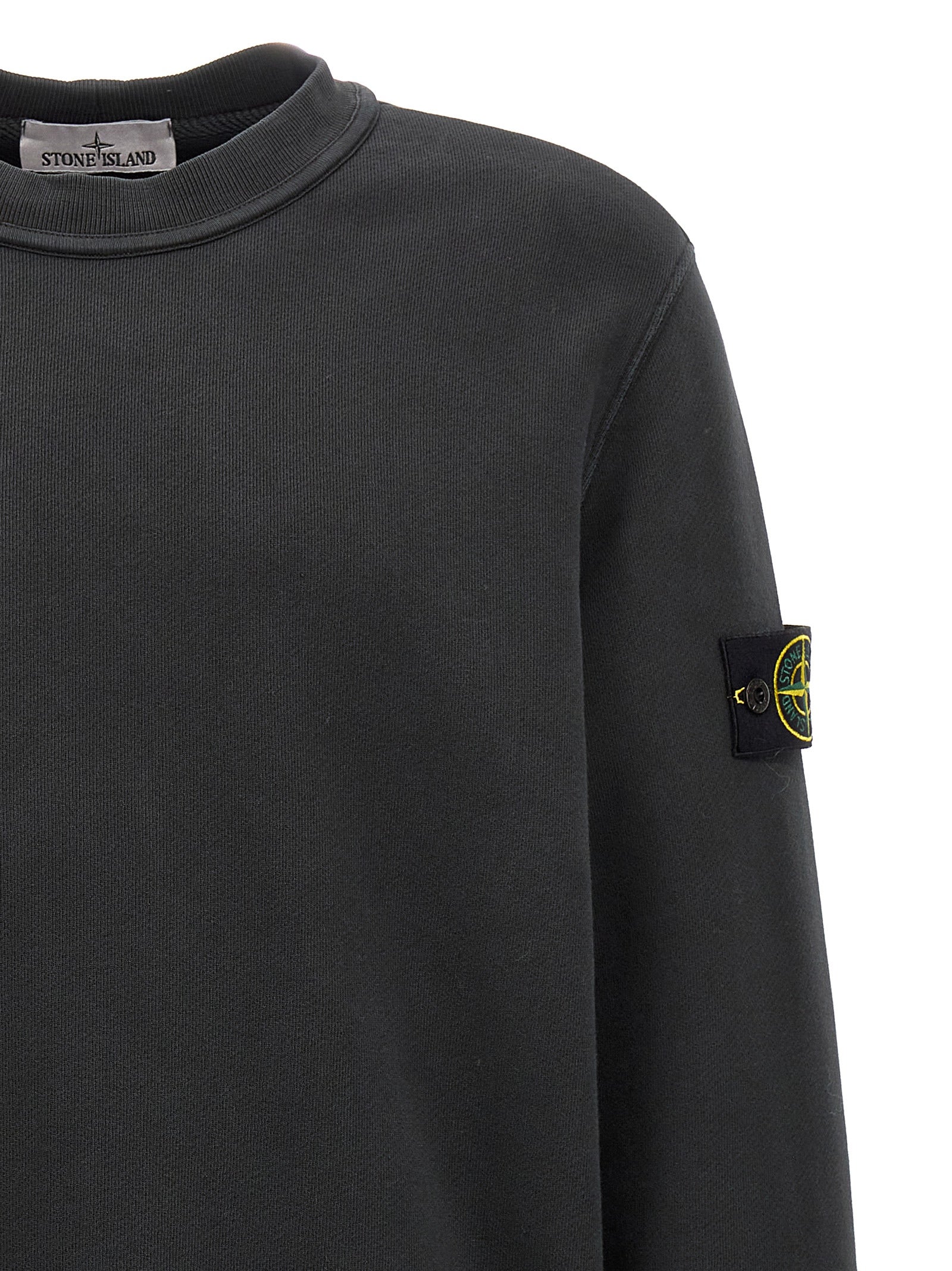 Stone Island Logo Badge Sweatshirt