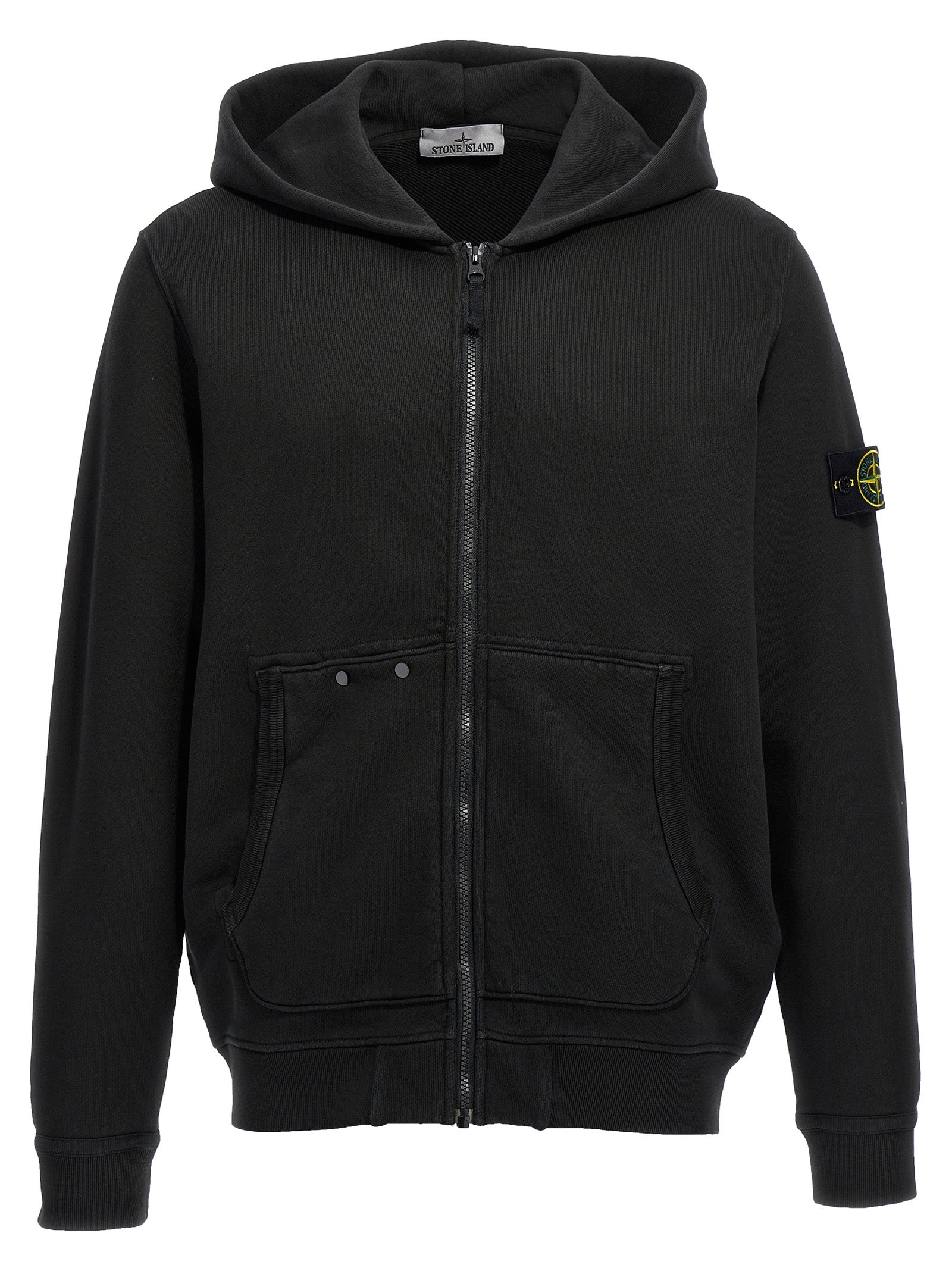 Stone Island Logo Badge Hoodie