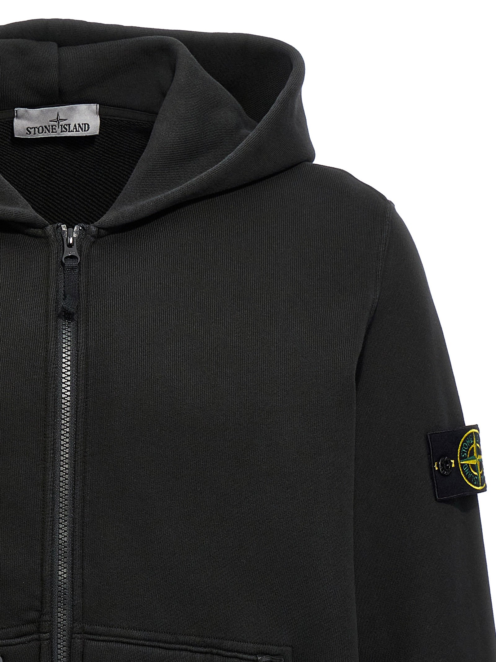 Stone Island Logo Badge Hoodie