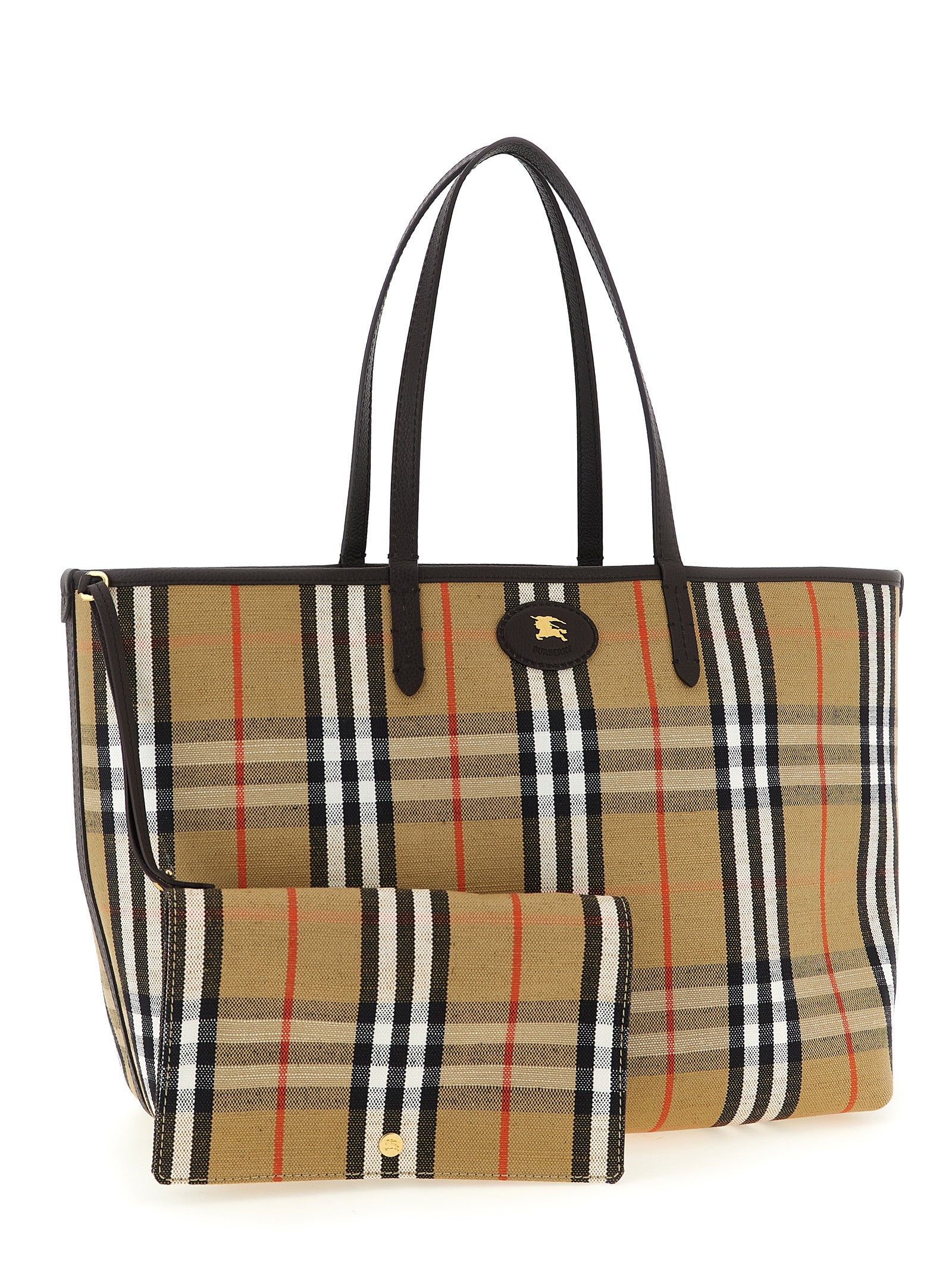 Burberry Medium 'Bloomsbury' Reversible Shopping Bag
