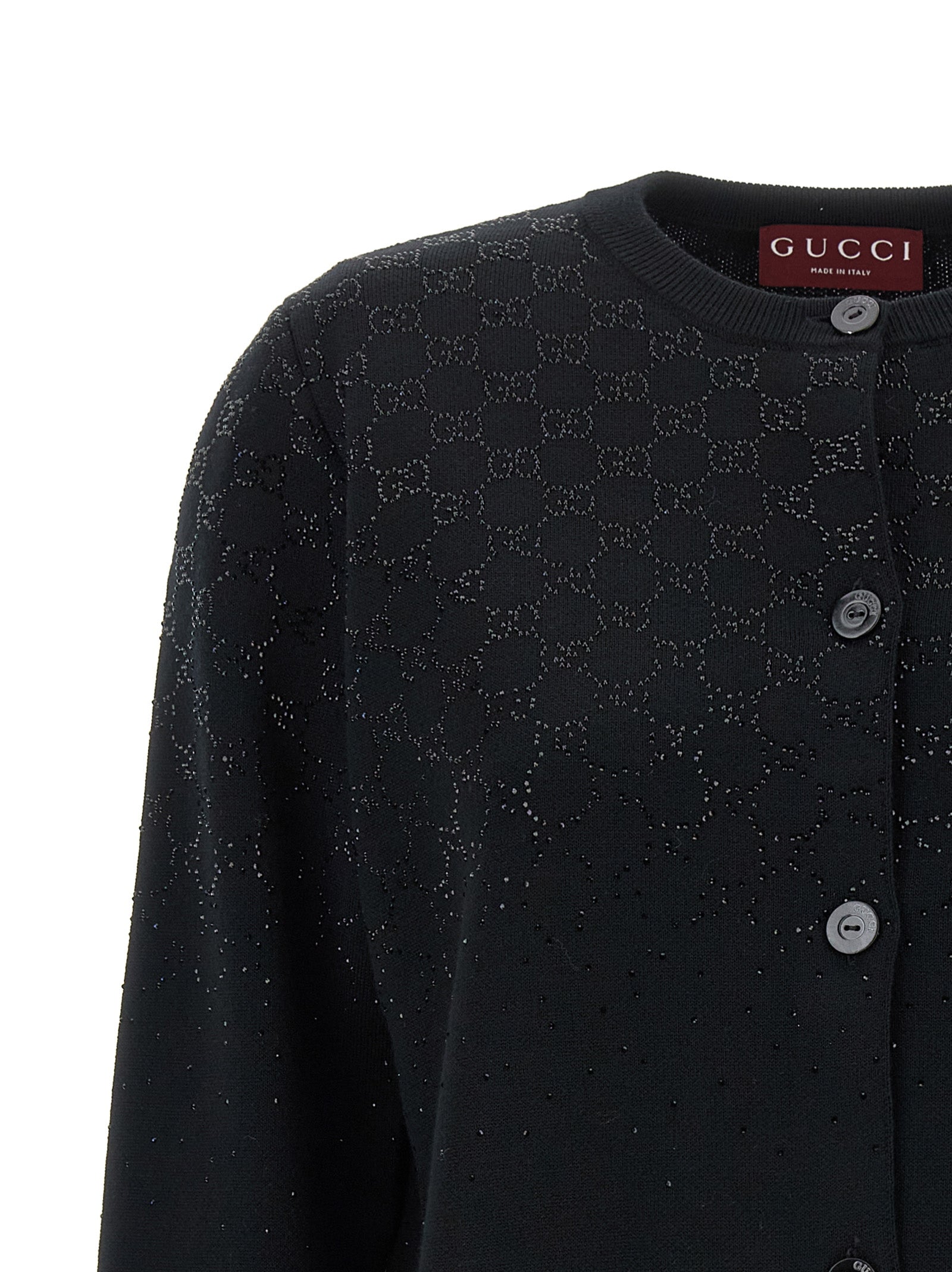 Gucci 'Gg' Crystal Cardigan
