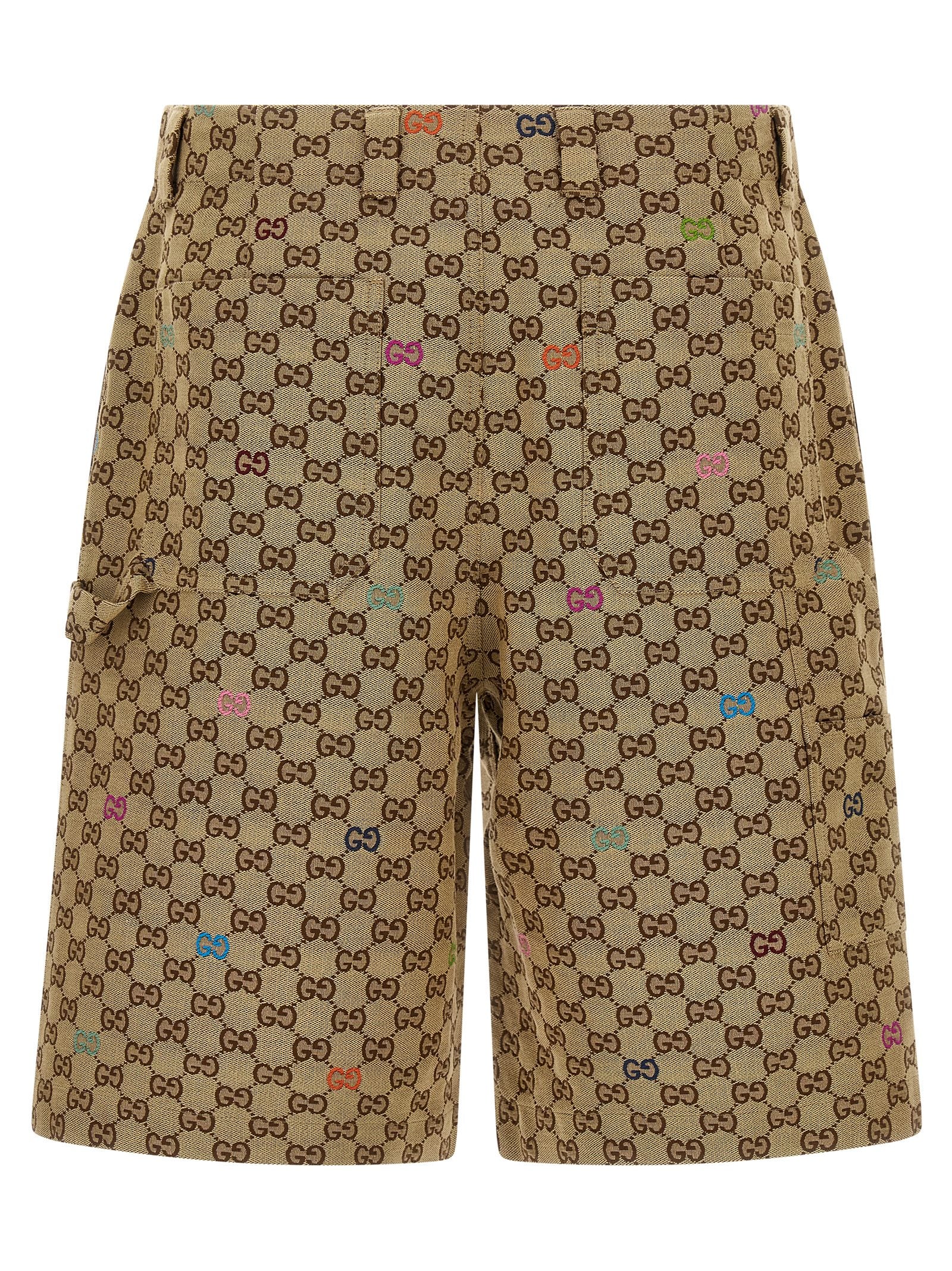 Gucci Multicolor Fil Coupé Bermuda Shorts