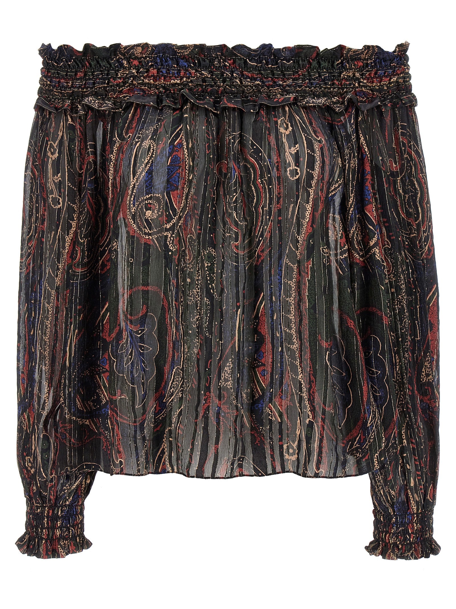 Saint Laurent Smock Stitch Blouse