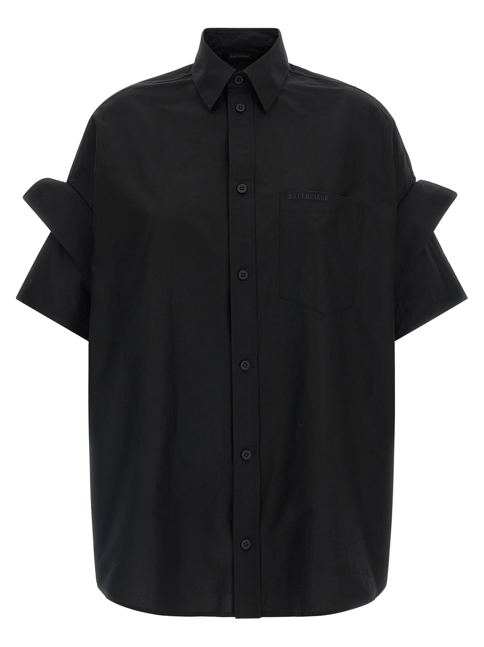 Balenciaga Turned-Up Cuffed Shirt