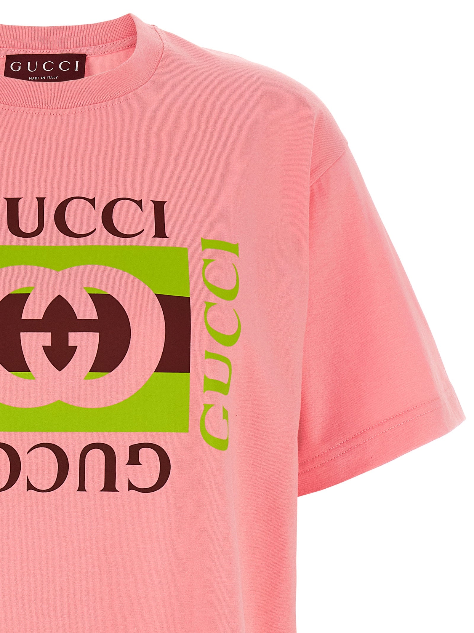 Gucci 'Gucci Incrocio Gg E Web' Print T-Shirt