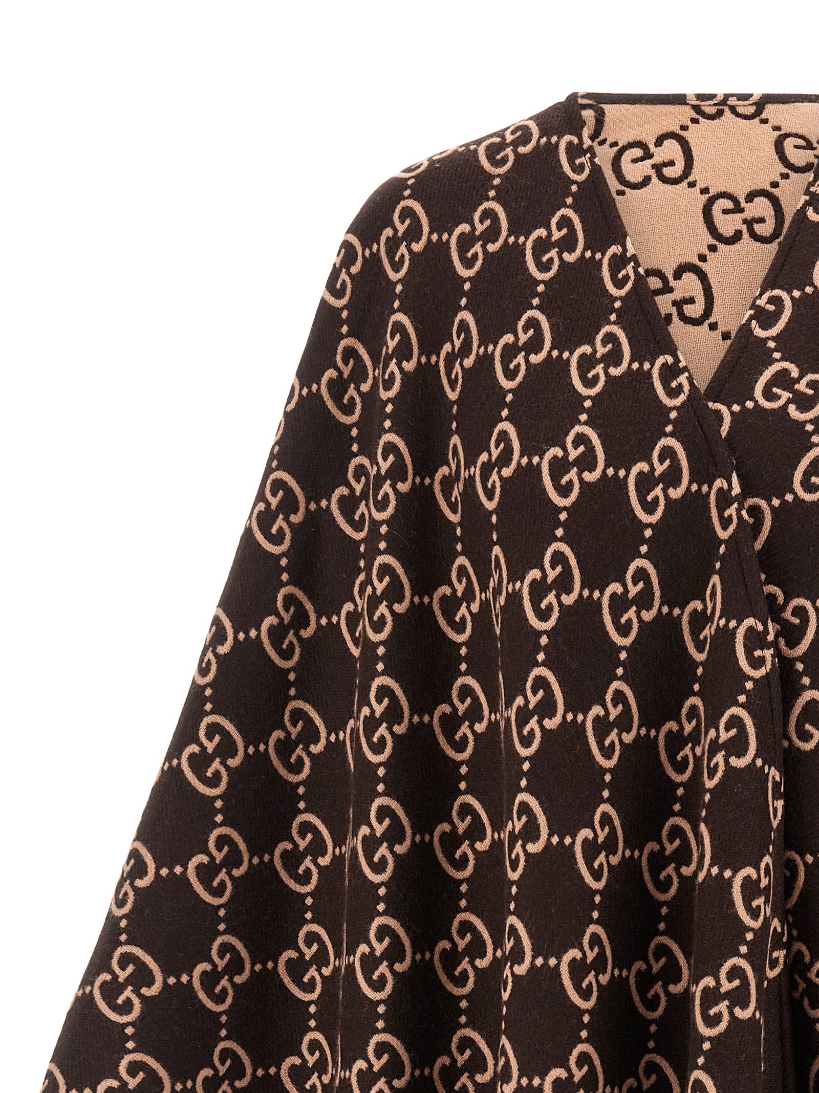 Gucci Gg Wool Cape