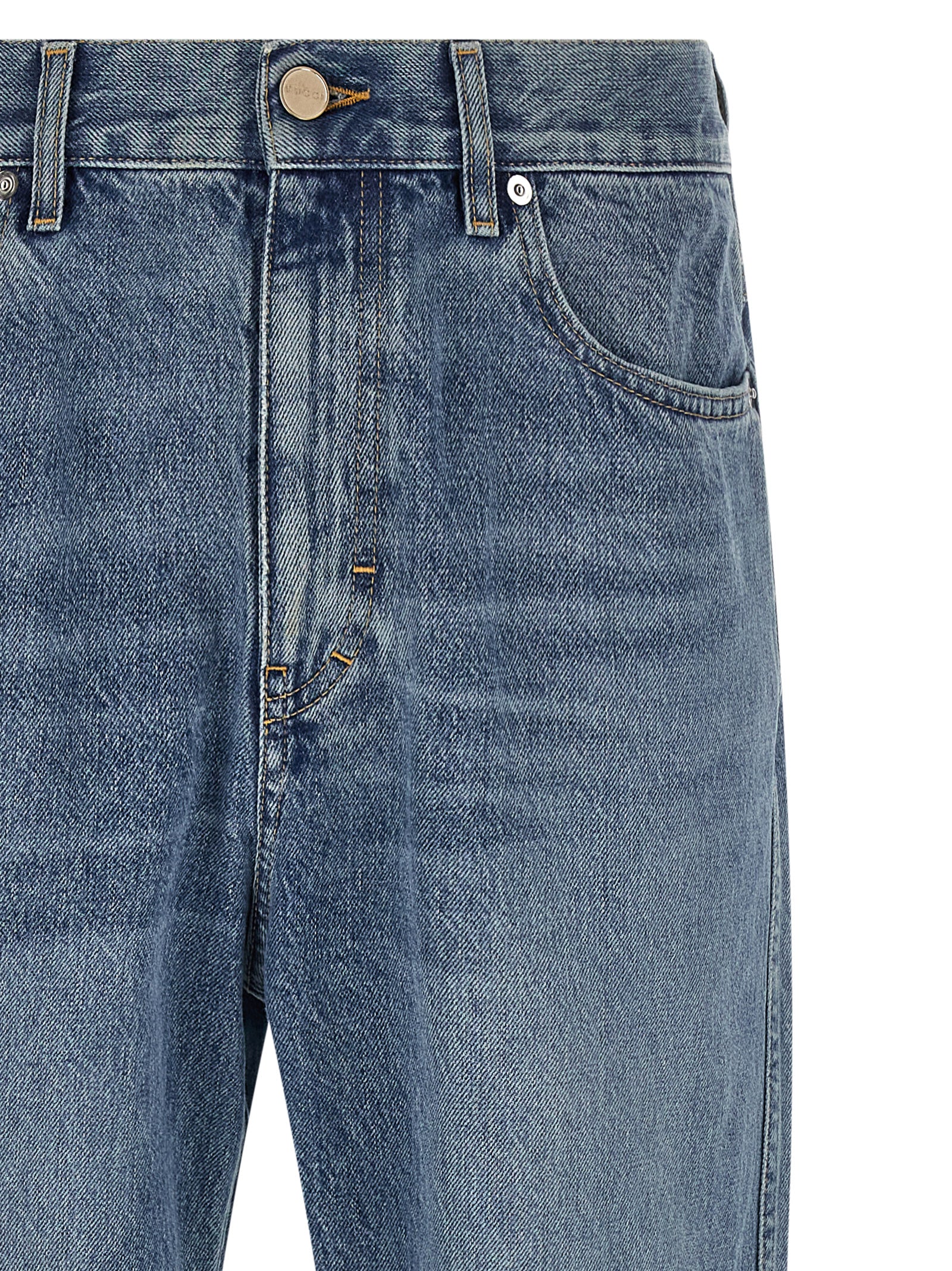 Gucci Délavé Effect Denim Jeans