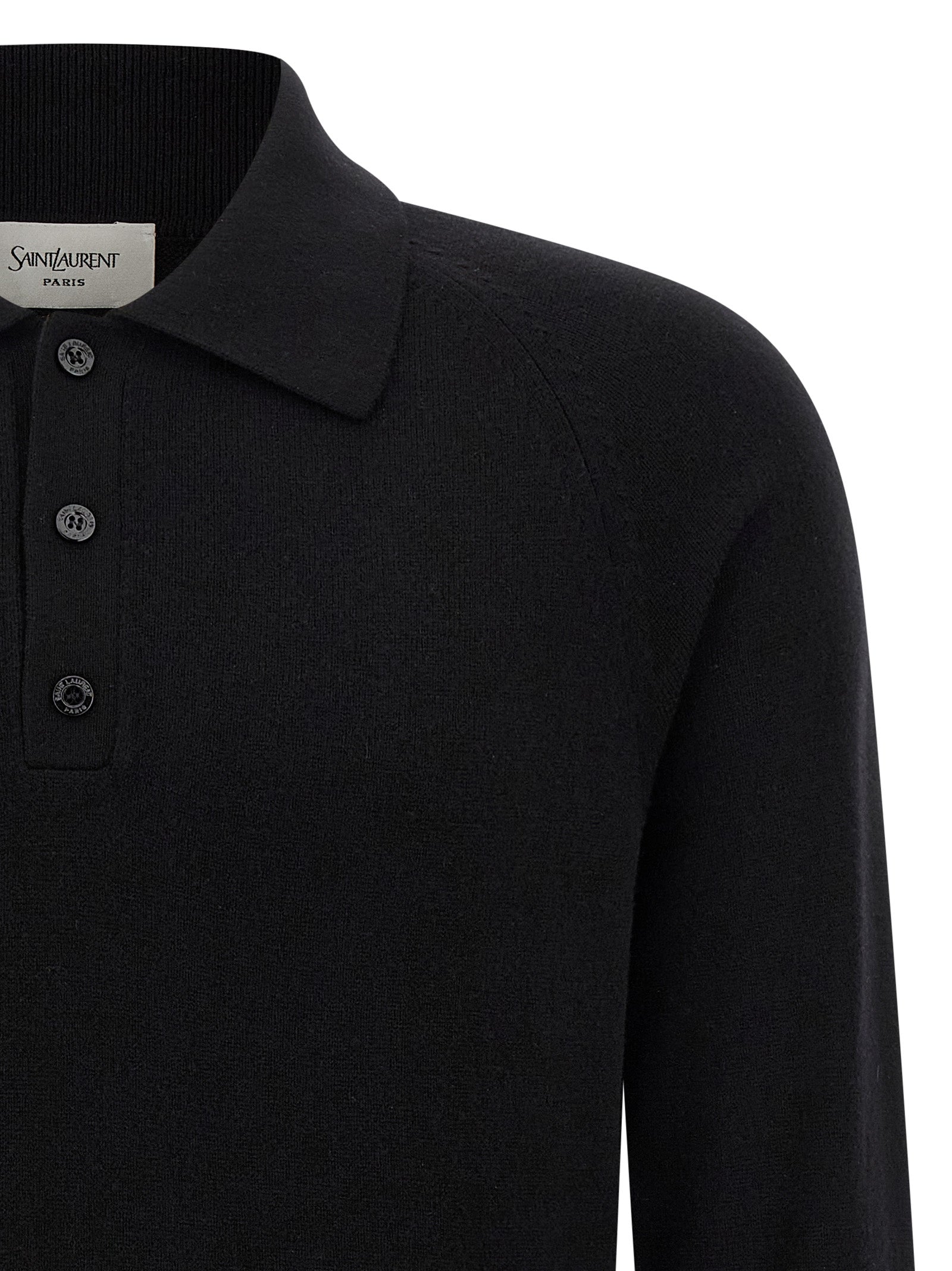 Saint Laurent Wool Polo Shirt