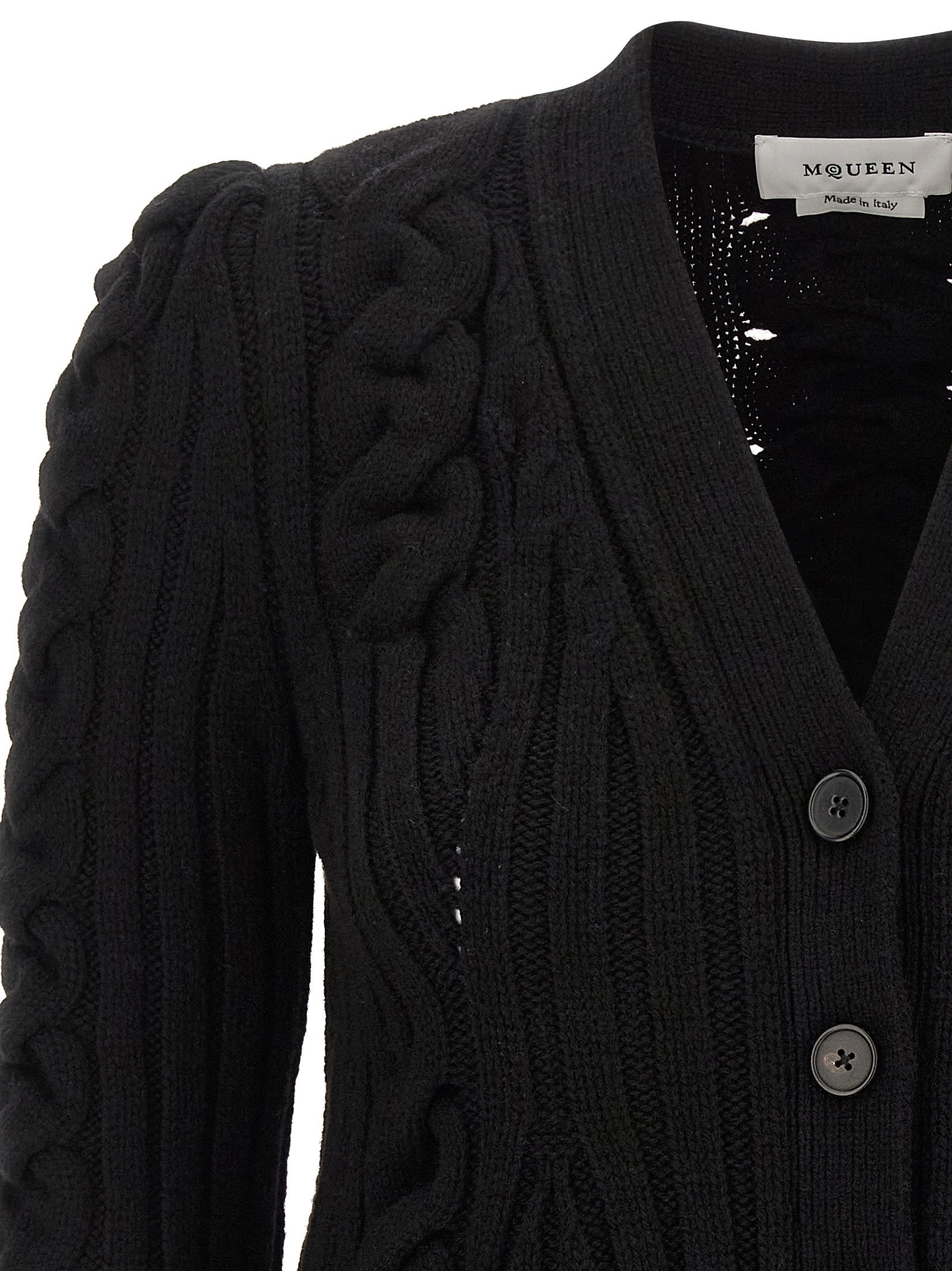 Mcqueen Braided Wool Cardigan