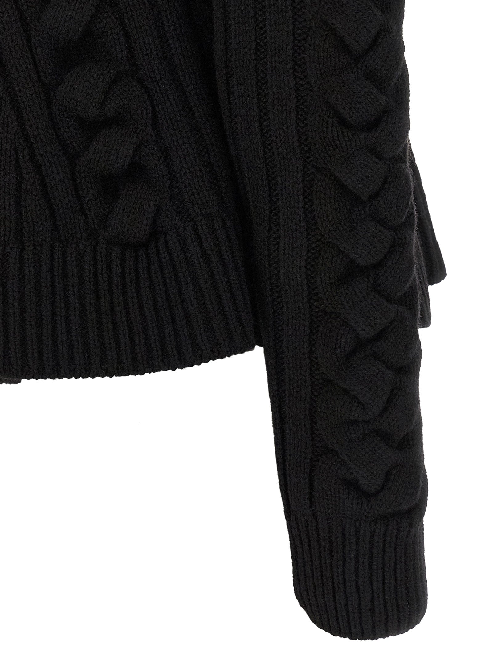 Mcqueen Braided Wool Cardigan
