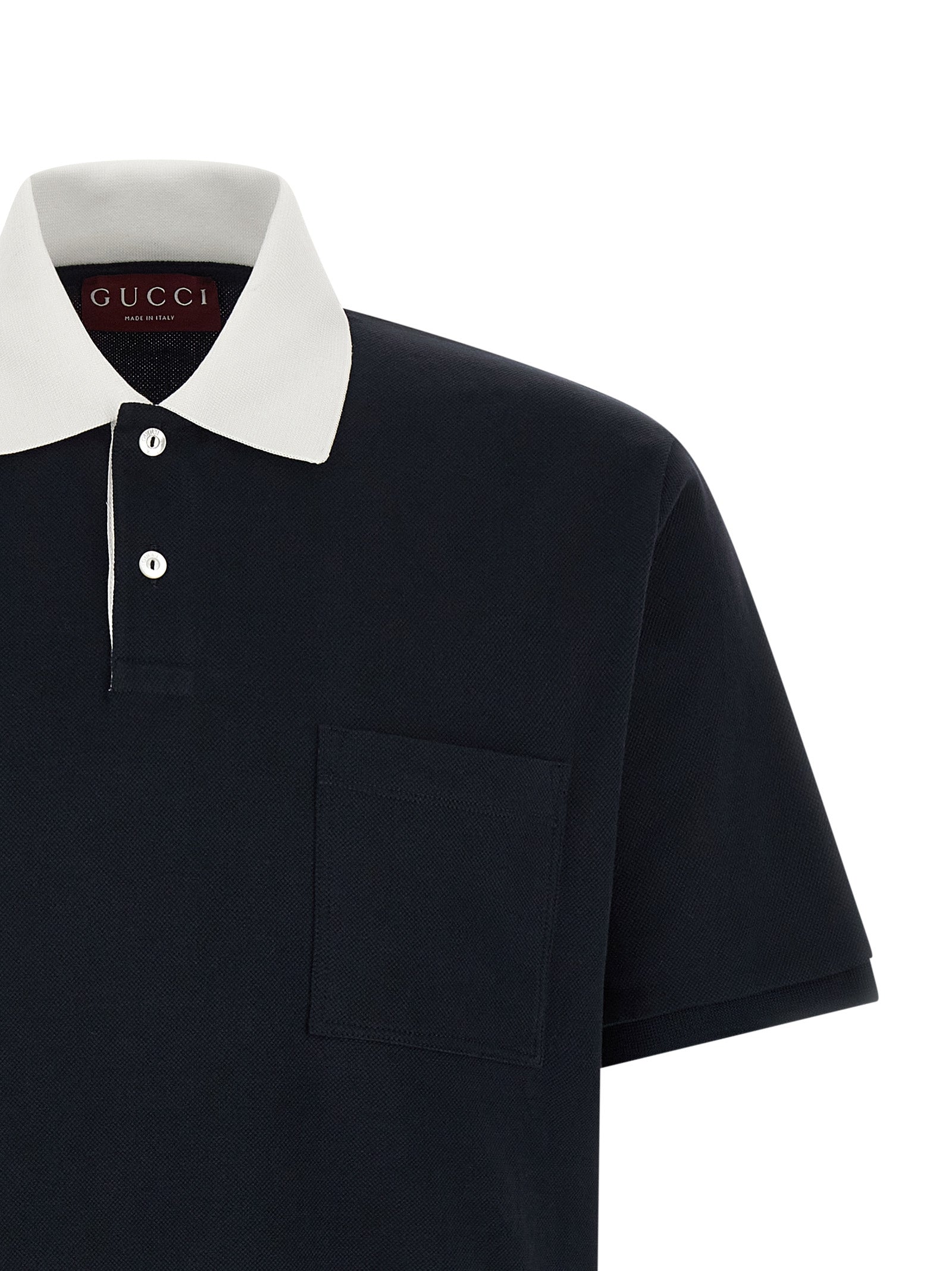Gucci Contrast Collar Polo Shirt