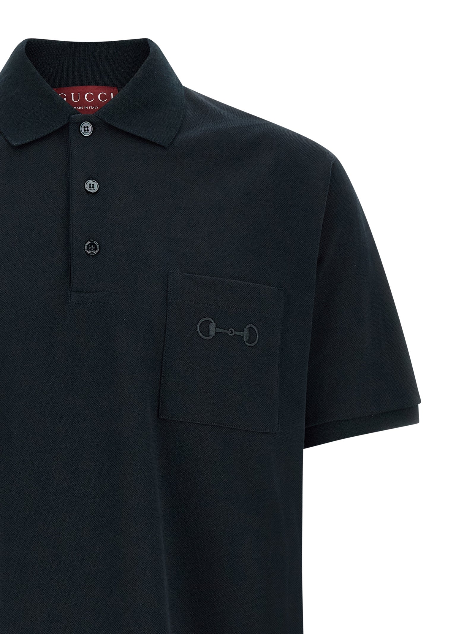 Gucci 'Morsetto' Embroidery Polo Shirt
