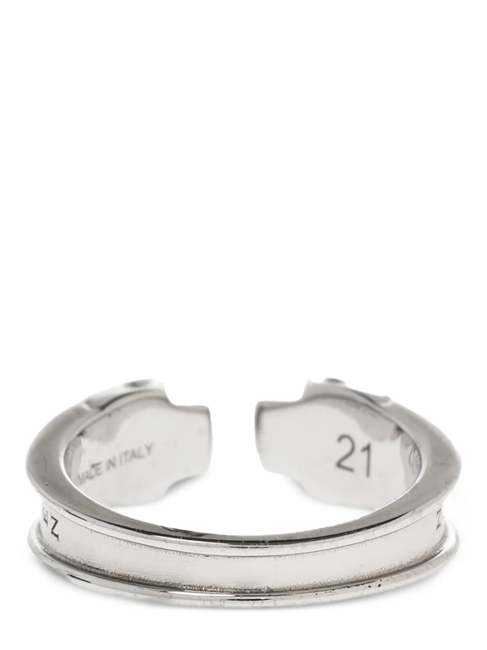 Mcqueen 'Thin Twin Skull' Ring