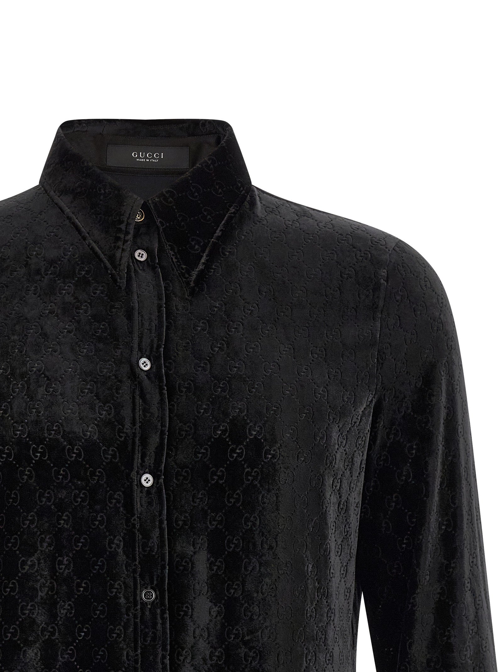 Gucci 'Gg' Velvet Shirt