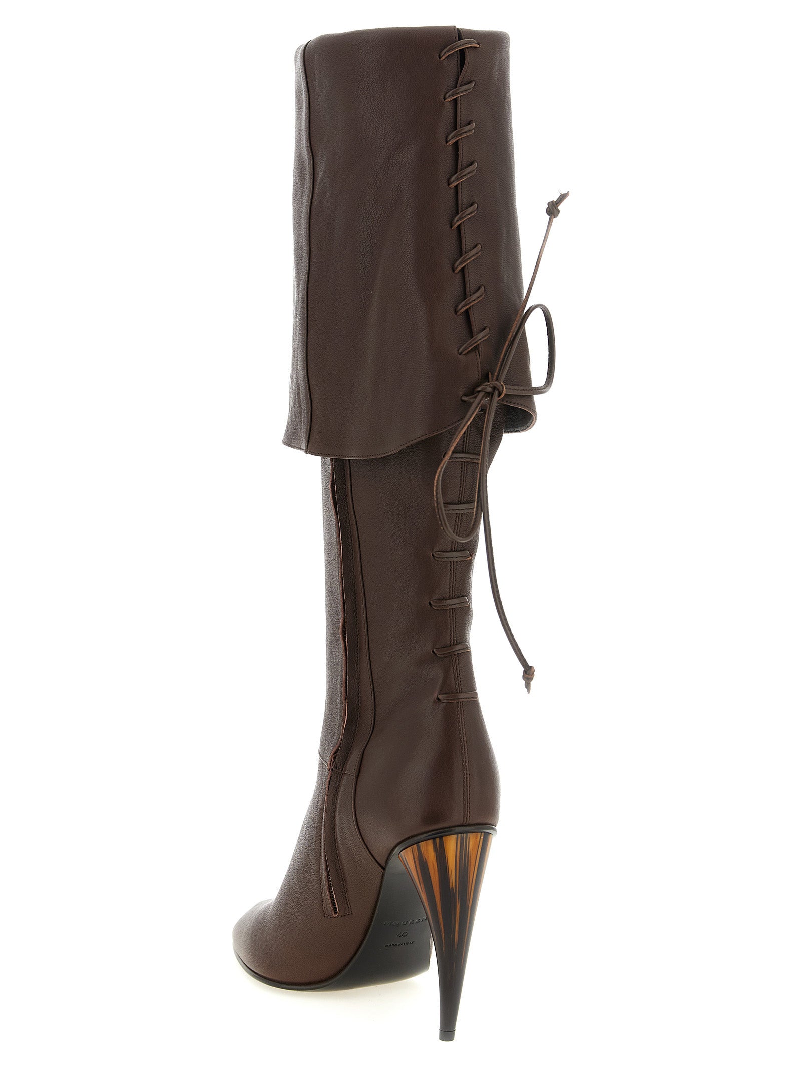 Mcqueen Horn Heel Boots