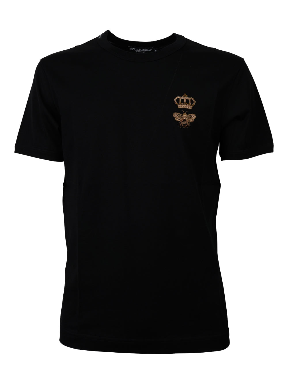 Dolce & Gabbana Cotton Jersey T-shirt With Lurex Embroidery
