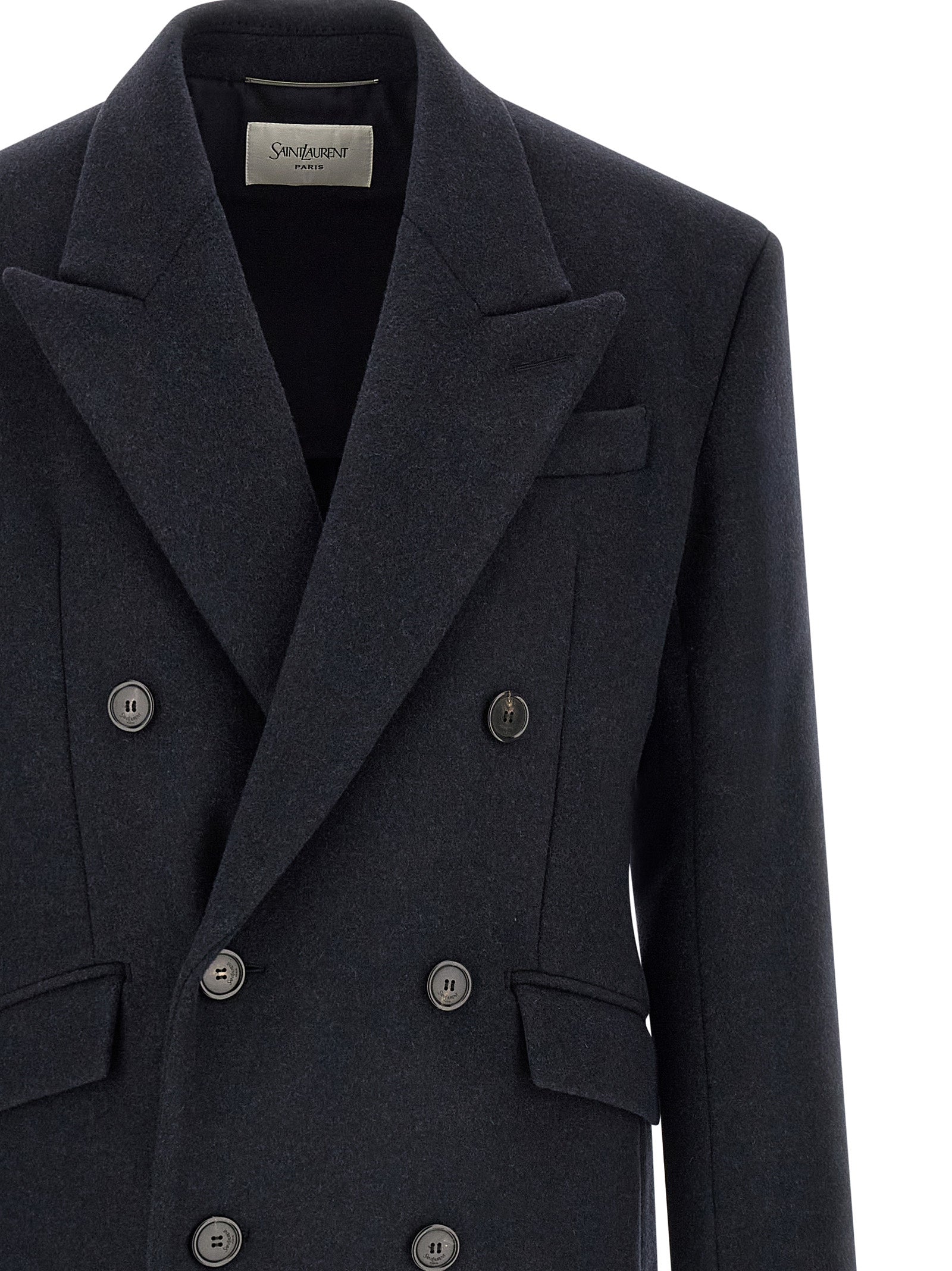 Saint Laurent Double-Breasted Coat
